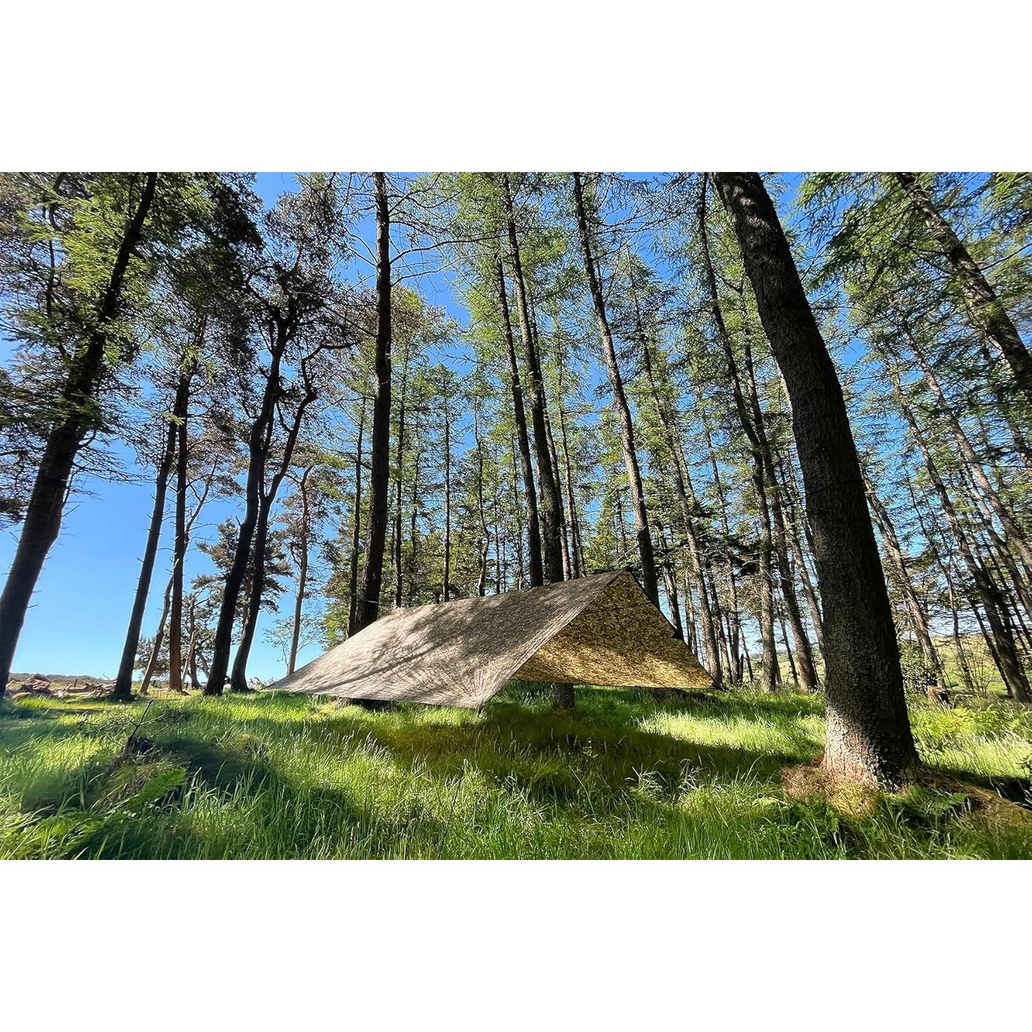 Toldo Cuadrado DD Hammocks 4x4 Camuflaje Impermeable 1.35kg