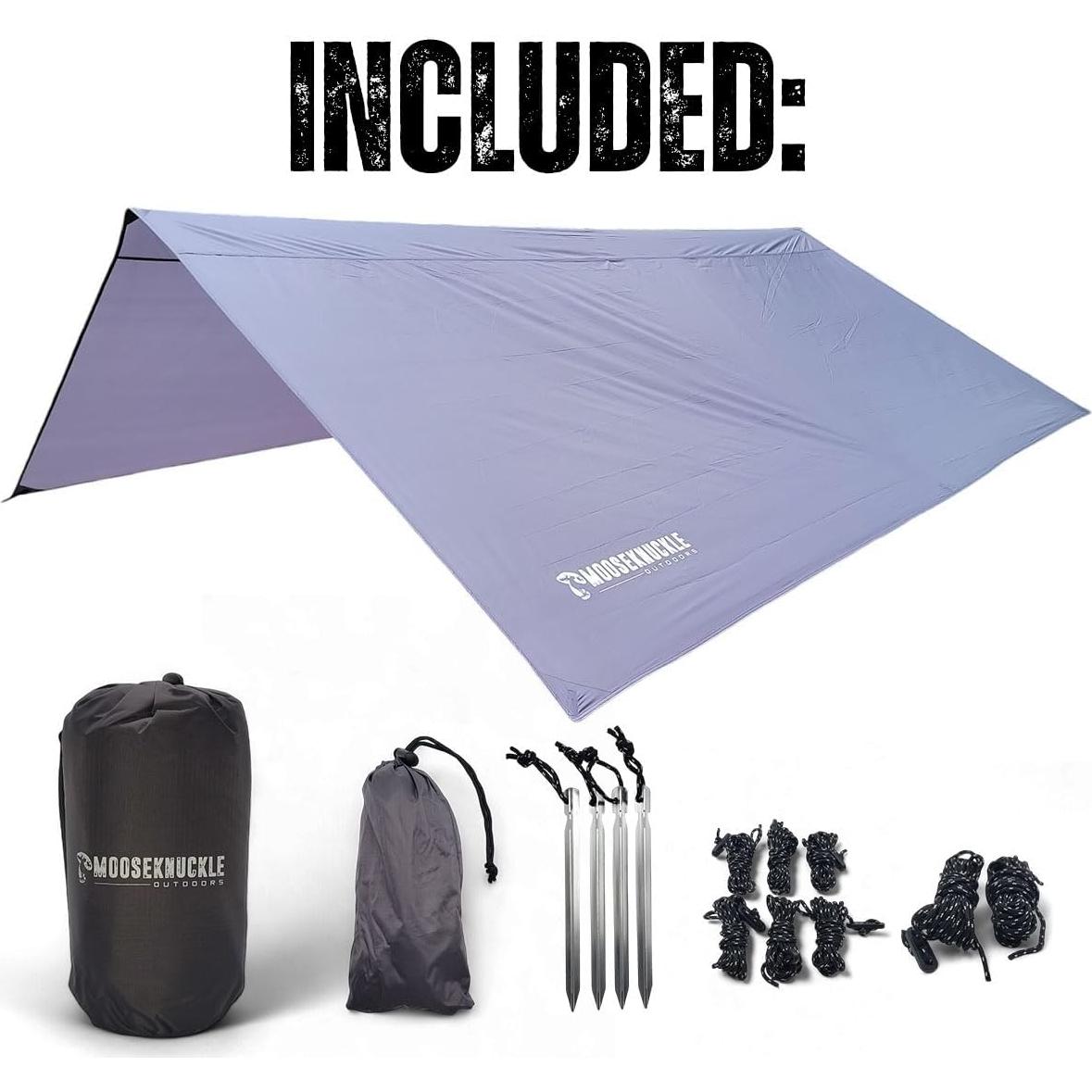 Lona de Lluvia Mooseknuckle 3.05m x 3.05m Impermeable Camping