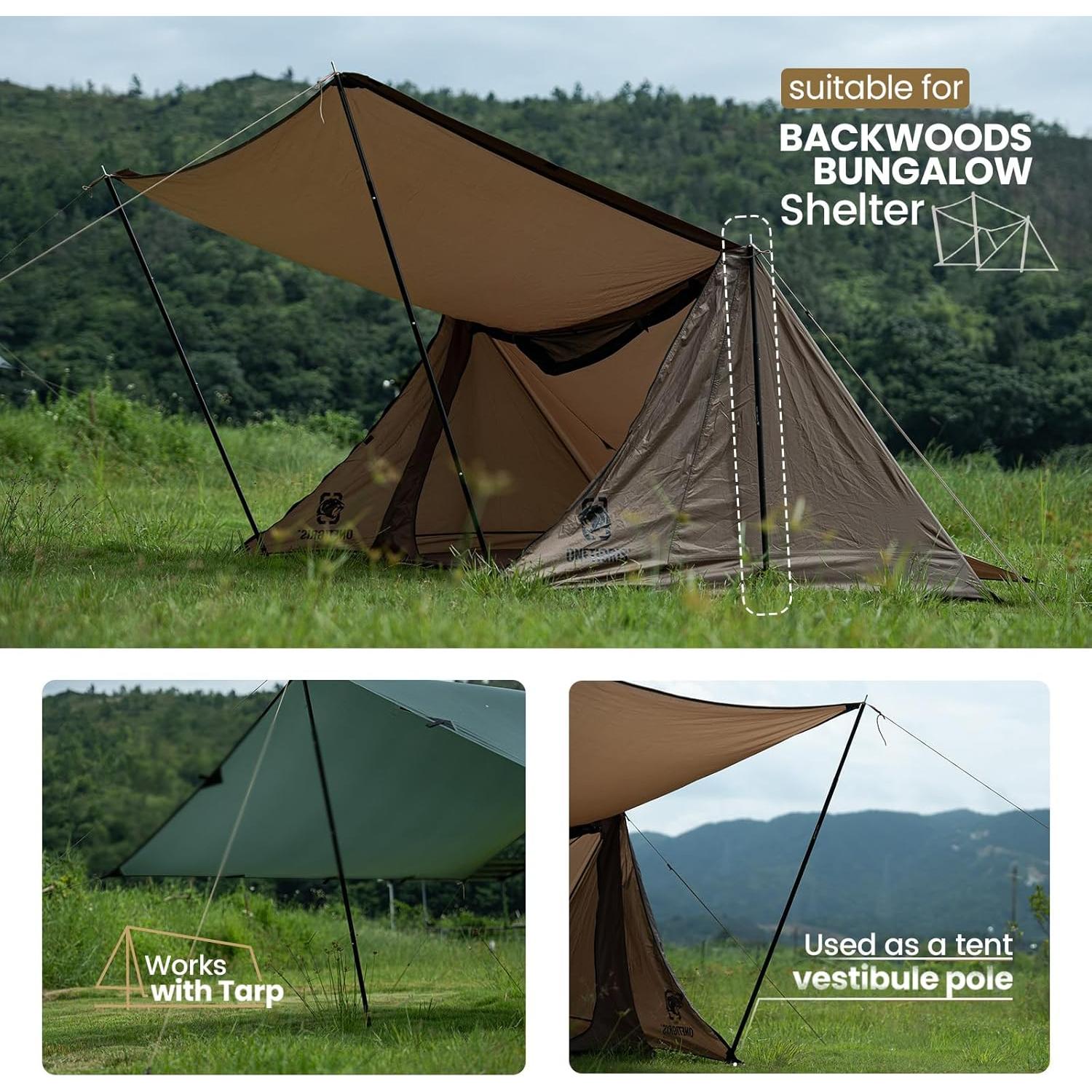 Bolsa de Almacenamiento OneTigris 36L y Postes de Tienda Ajustables