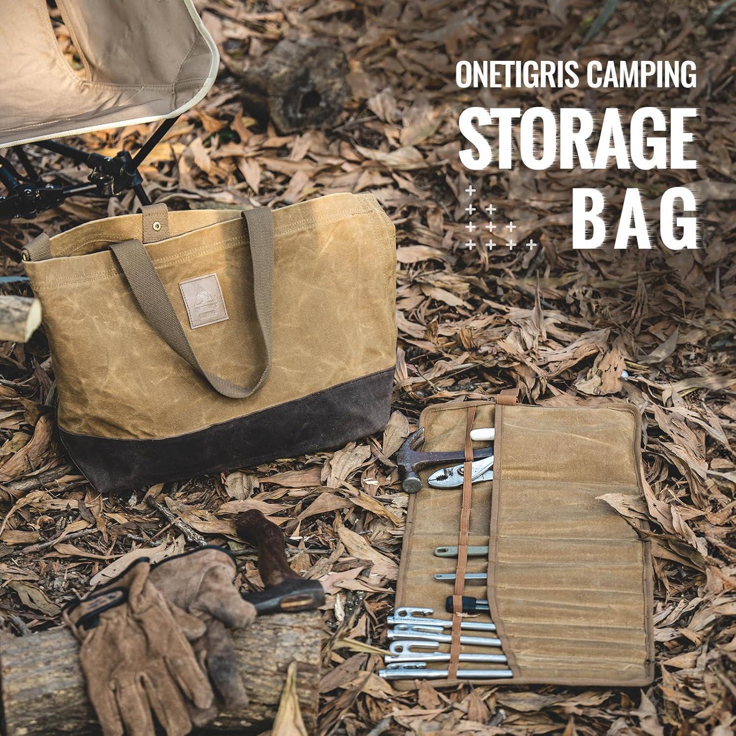 Bolsa de Almacenamiento OneTigris 36L y Postes de Tienda Ajustables