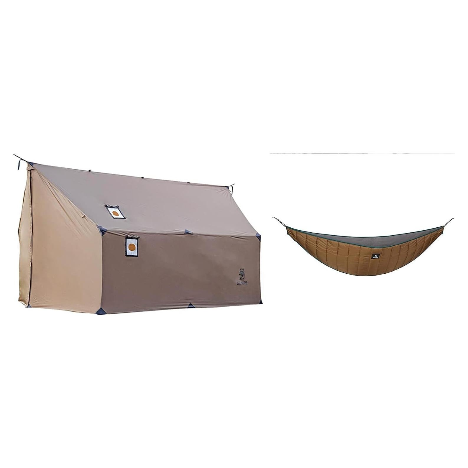 Tienda de Camping Caliente OneTigris TEGIMEN + Colcha 4 Estaciones