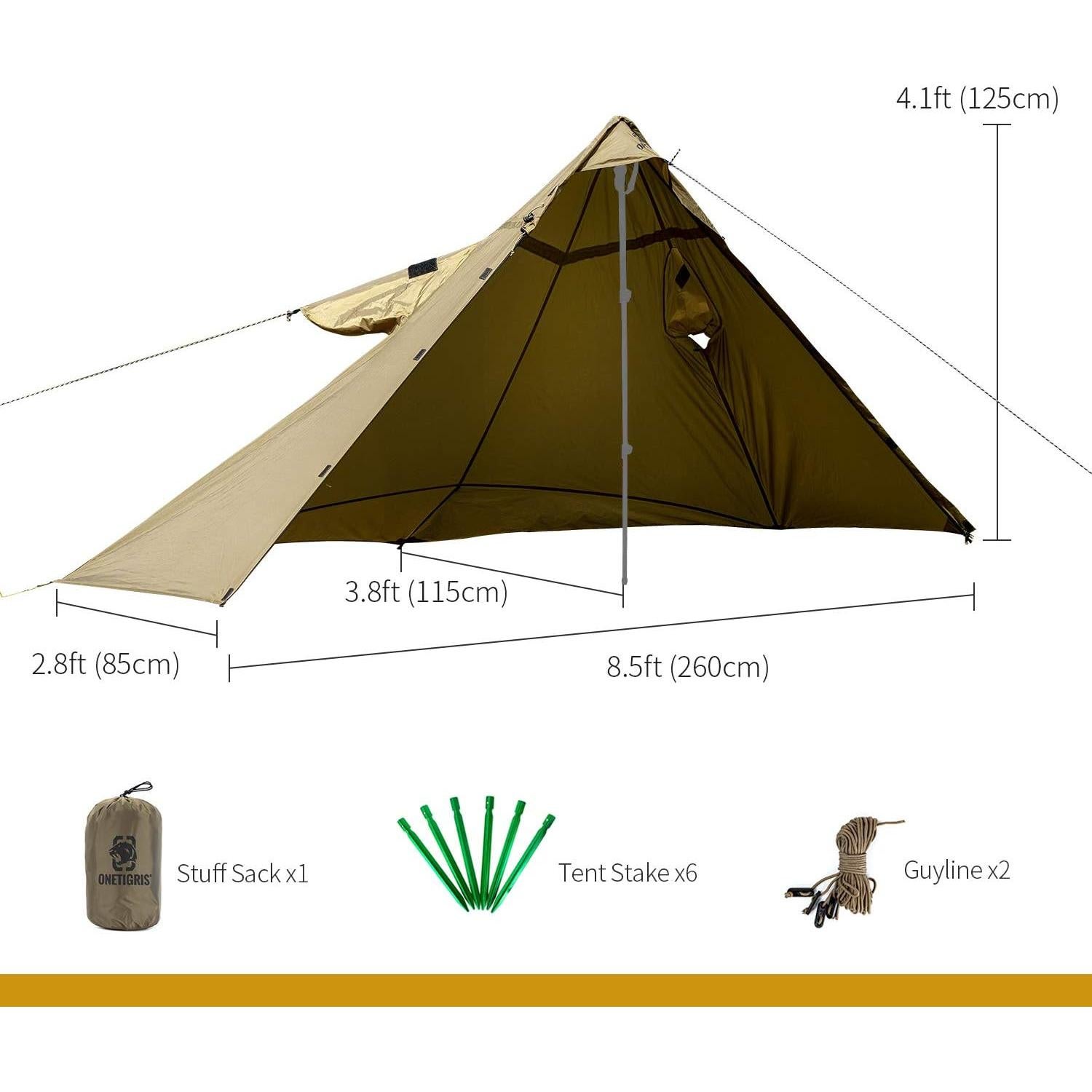 Poncho Militar OneTigris TENTSFORMER + Tienda Teepee Impermeable