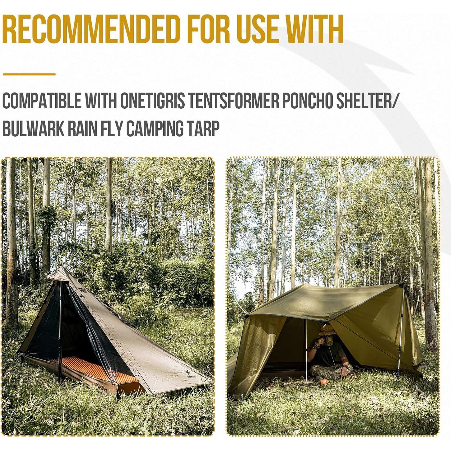 Poncho Militar OneTigris TENTSFORMER + Tienda Teepee Impermeable