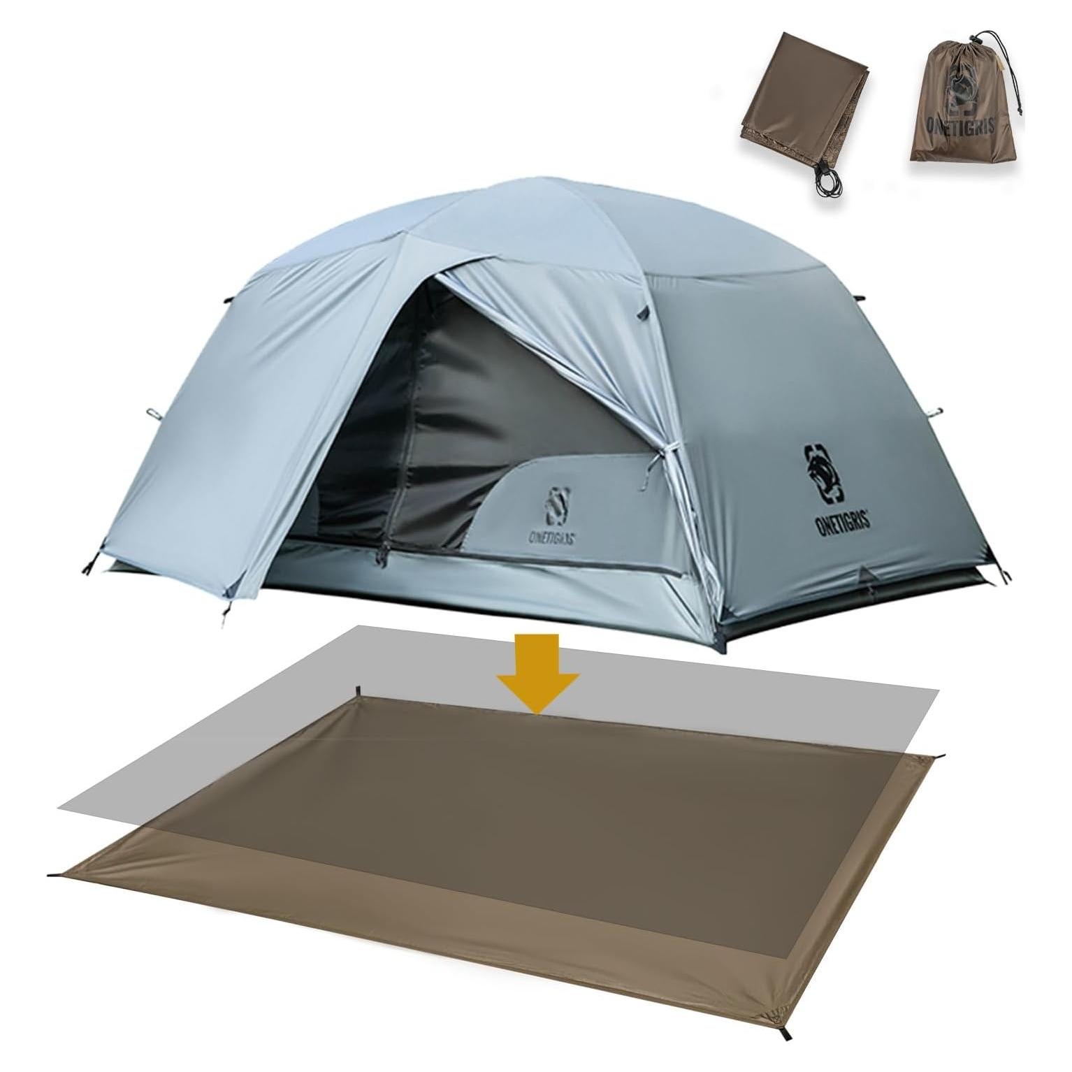 Tienda de Camping OneTigris Cosmitto + Huella 2 Personas