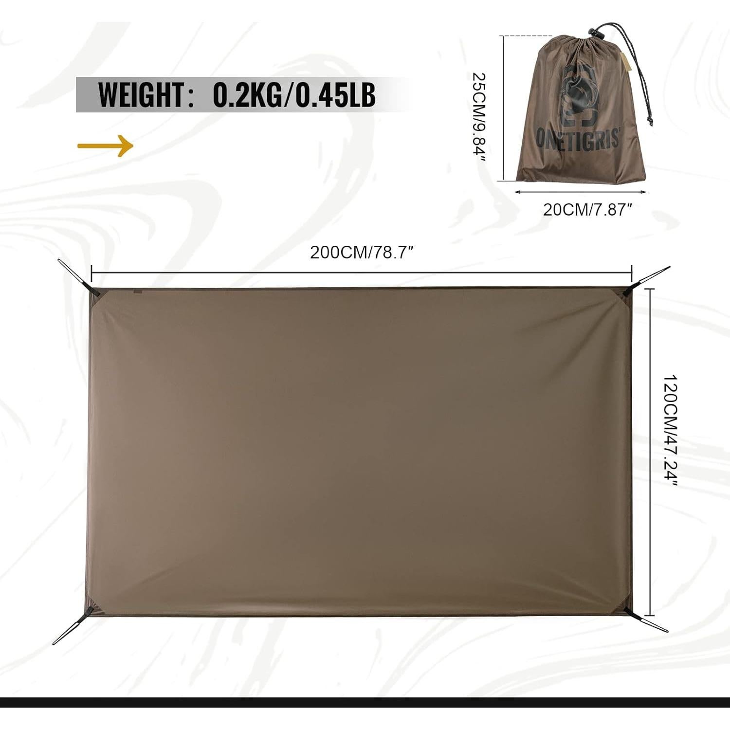 Tienda de Camping OneTigris Cosmitto + Huella 2 Personas