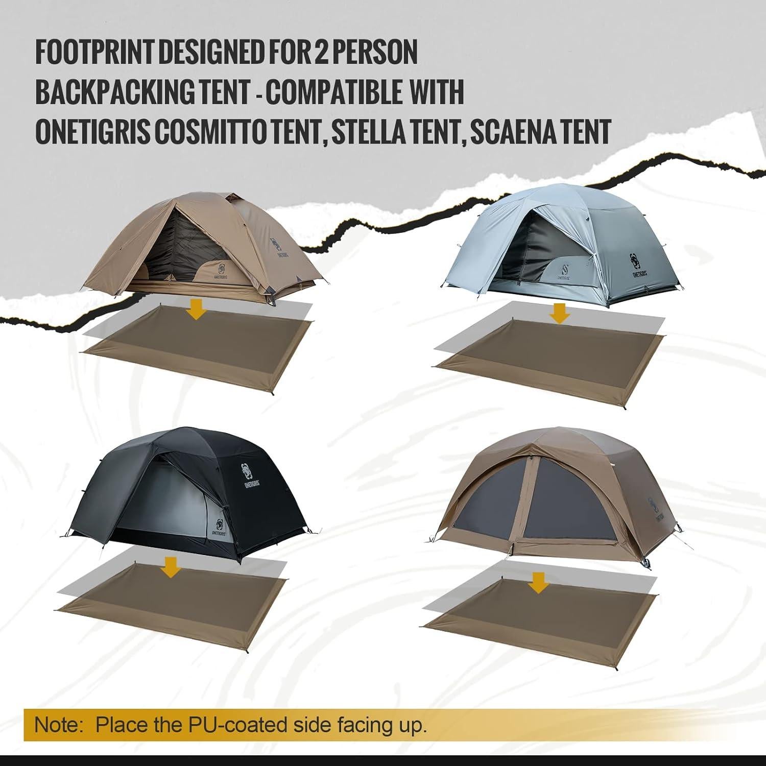 Tienda de Camping OneTigris Cosmitto + Huella 2 Personas