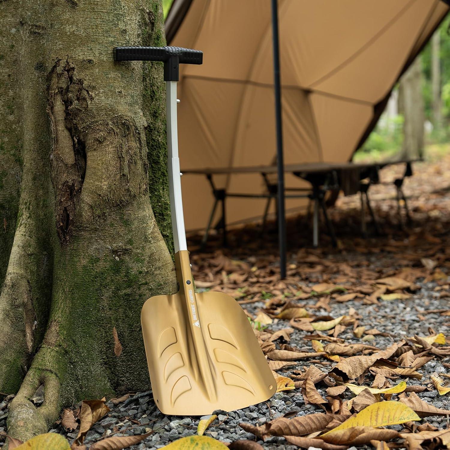 Pala de Nieve Plegable OneTigris 66 cm con Cepillo Raspador