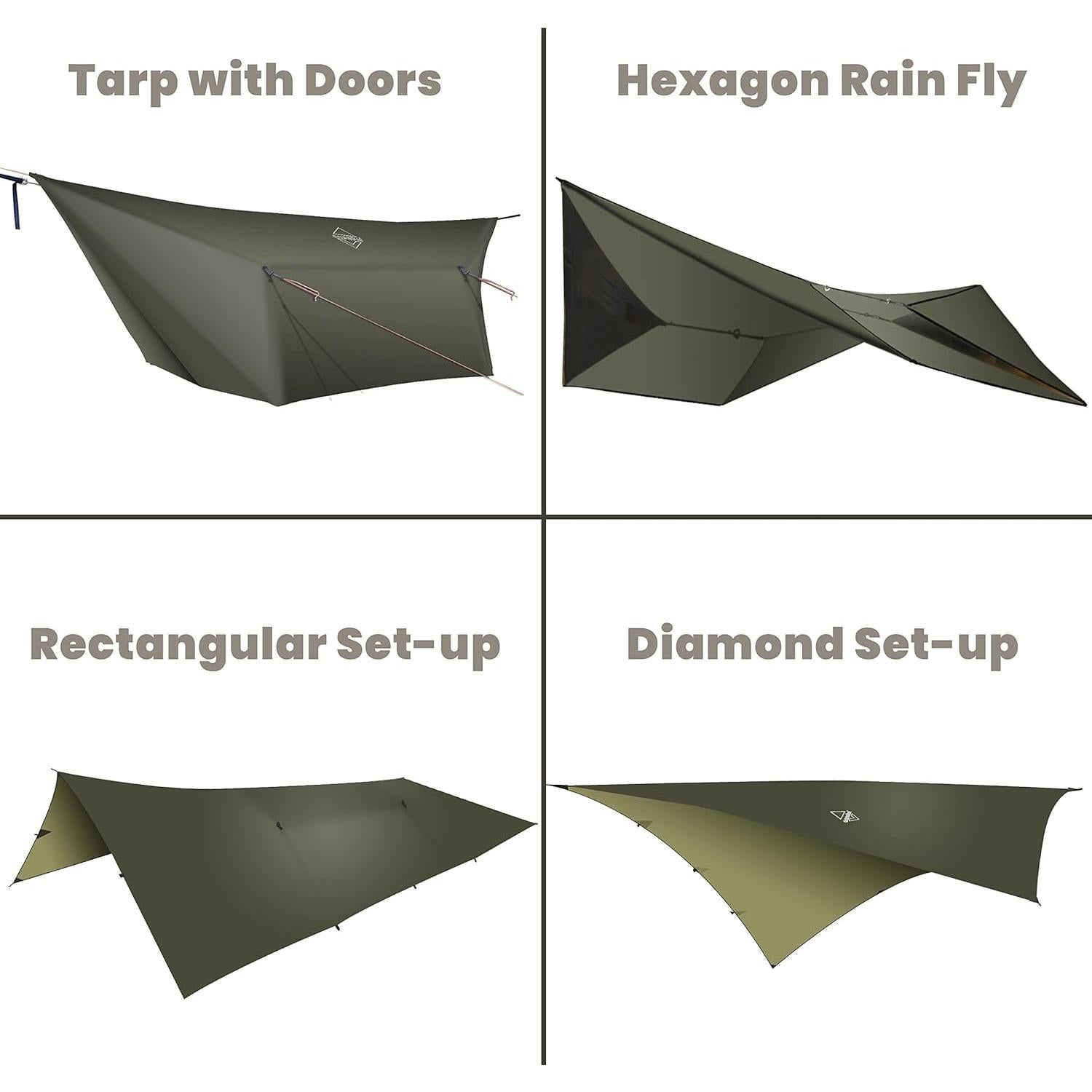 Toldo de Hamaca OneWind 3.66m + Colchoneta Inferior Ultraligera