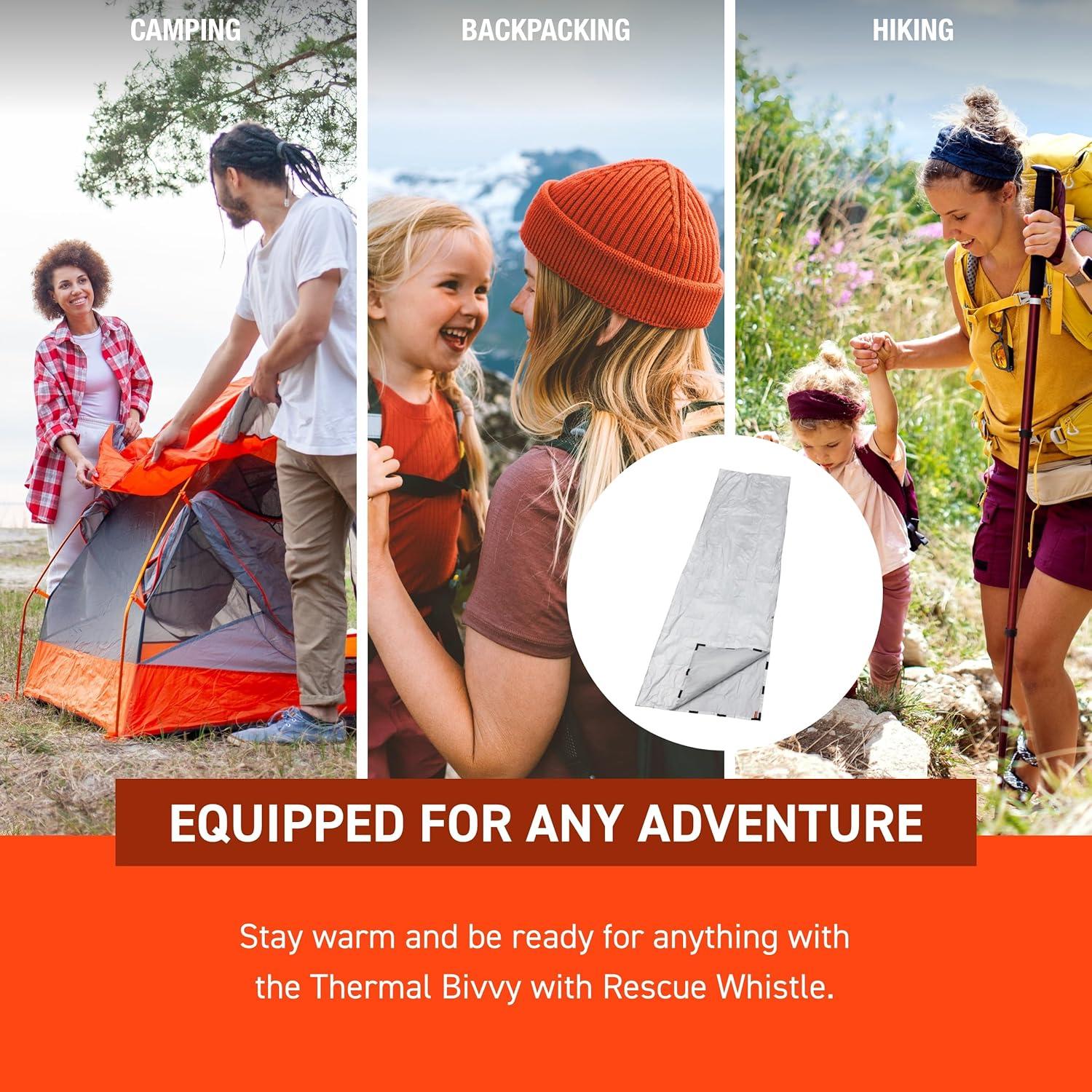 Bivvy Térmico S.O.L. con Silbato de Rescate - Manta de Emergencia