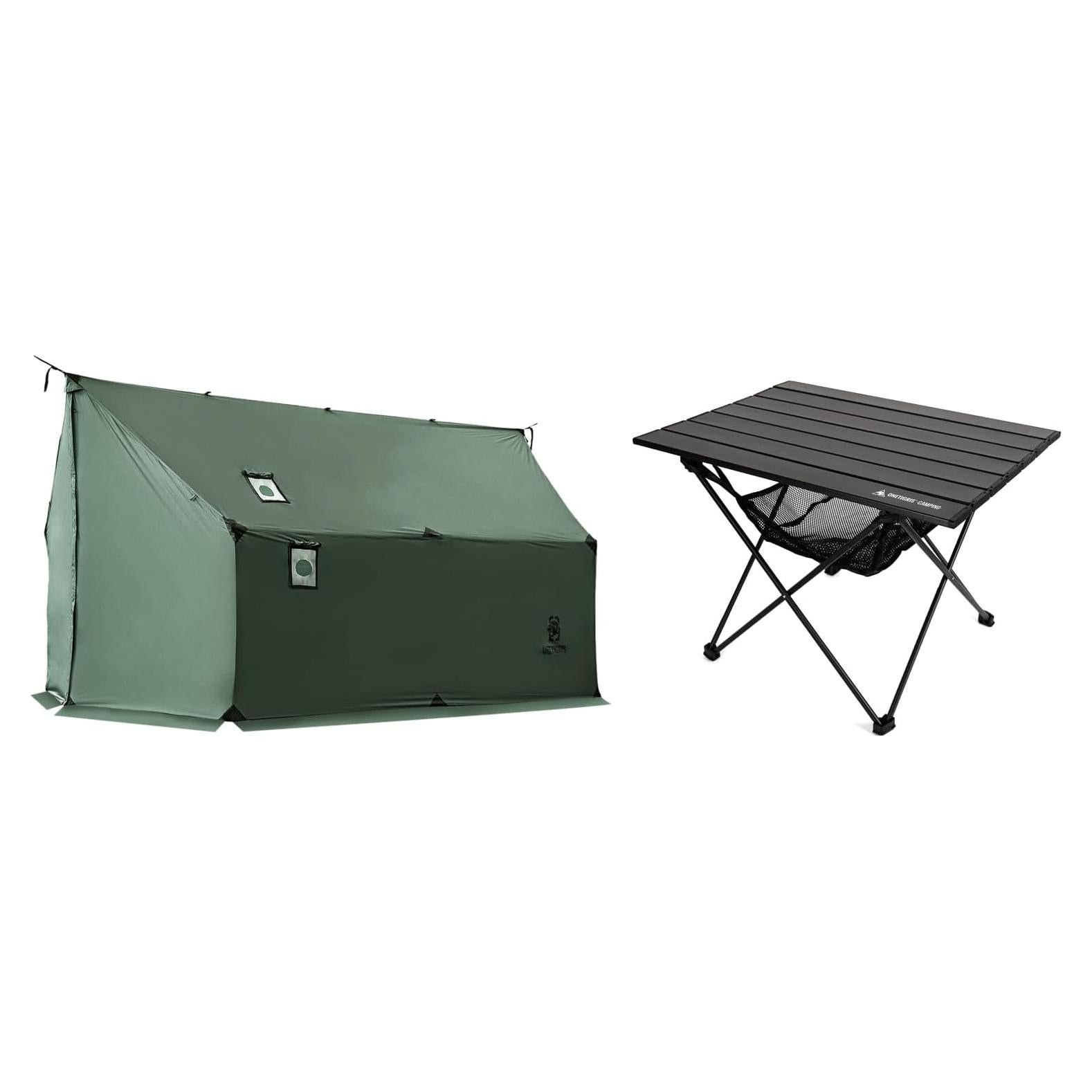 Hamaca Caliente Tienda OneTigris + Mesa de Camping Plegable