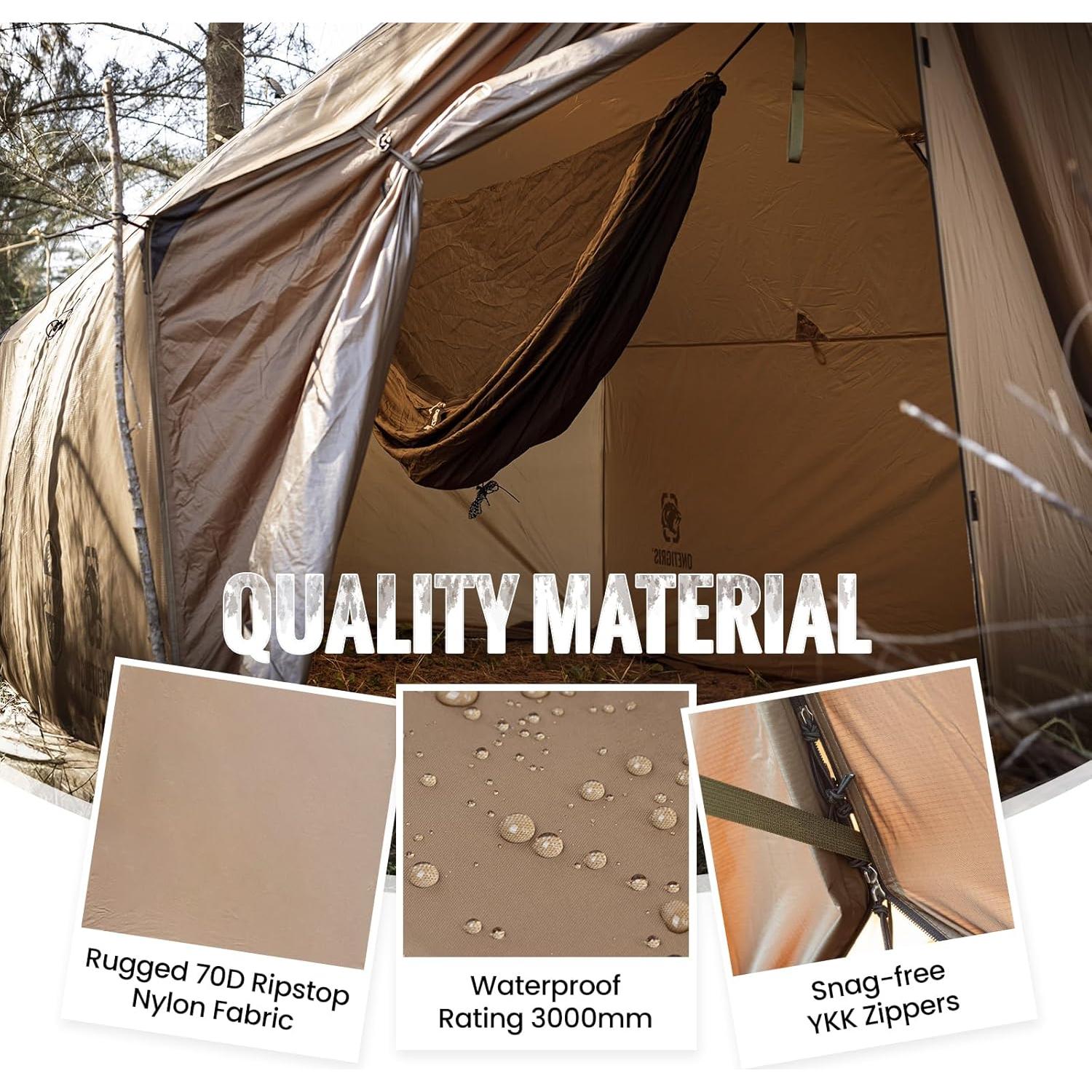 Hamaca Caliente Tienda OneTigris + Mesa de Camping Plegable