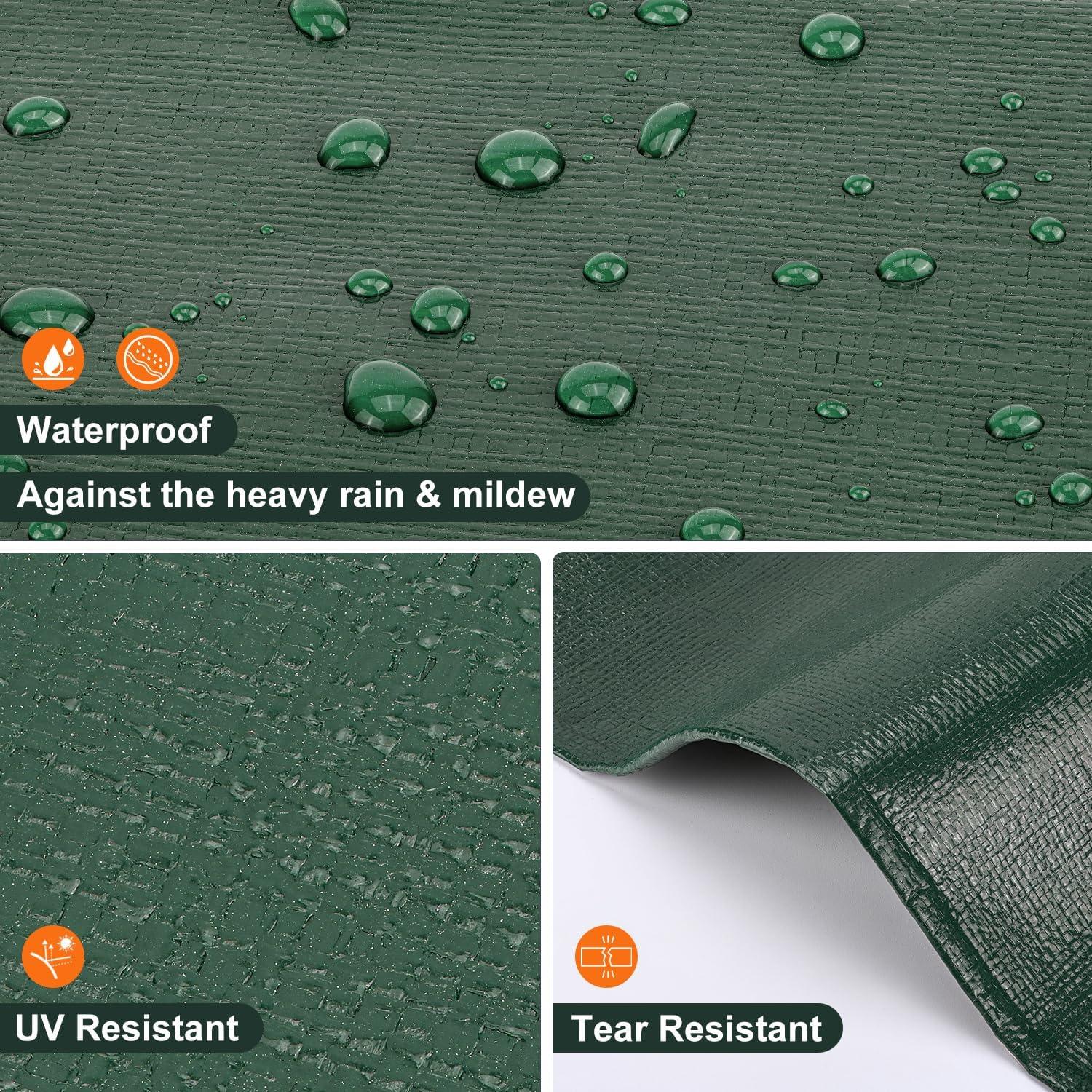 Lona Impermeable Patiobay 12x20 Pies 16 Mil Resistente UV