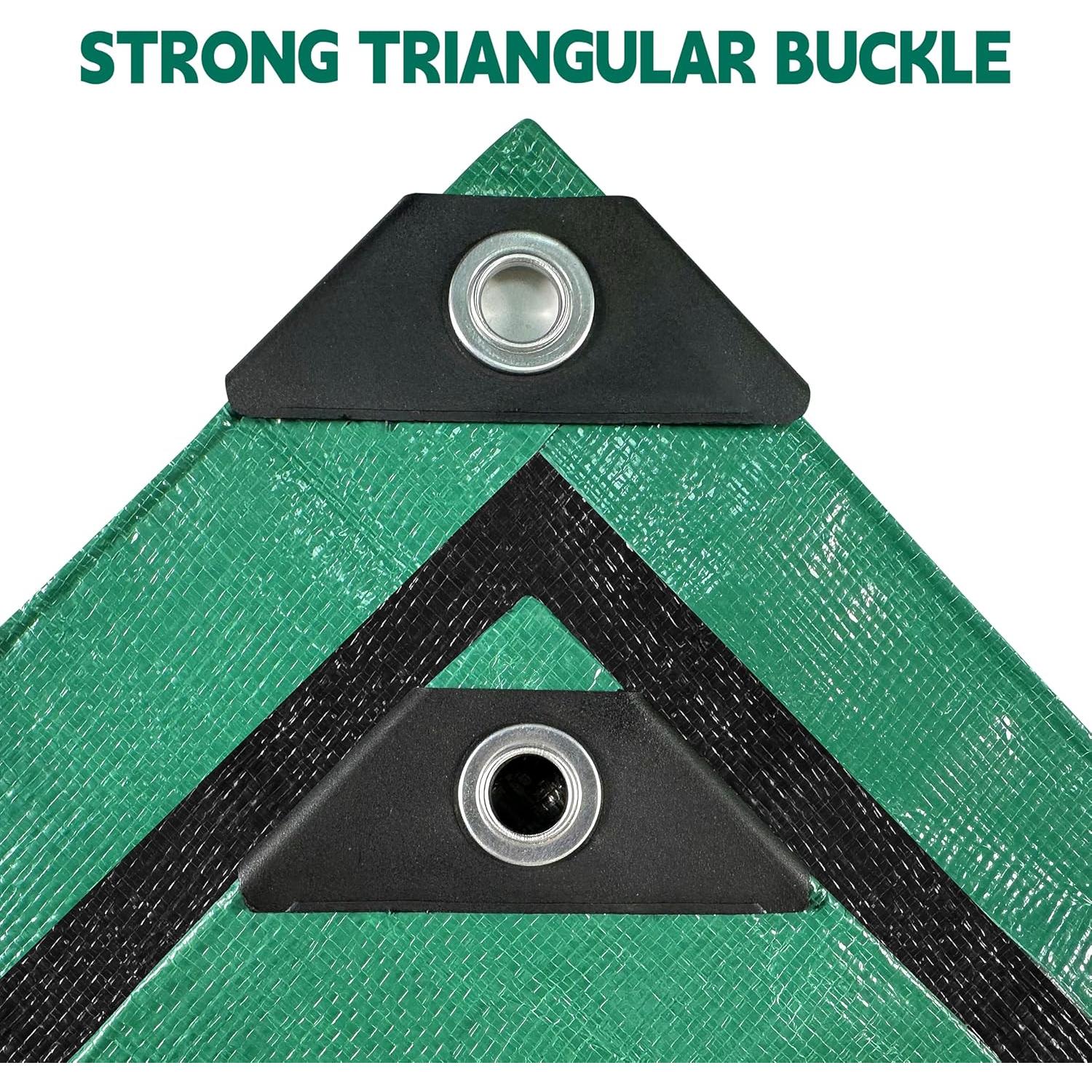 Lona Impermeable MVPNET 4.57x4.57m Verde/Negro 10mil