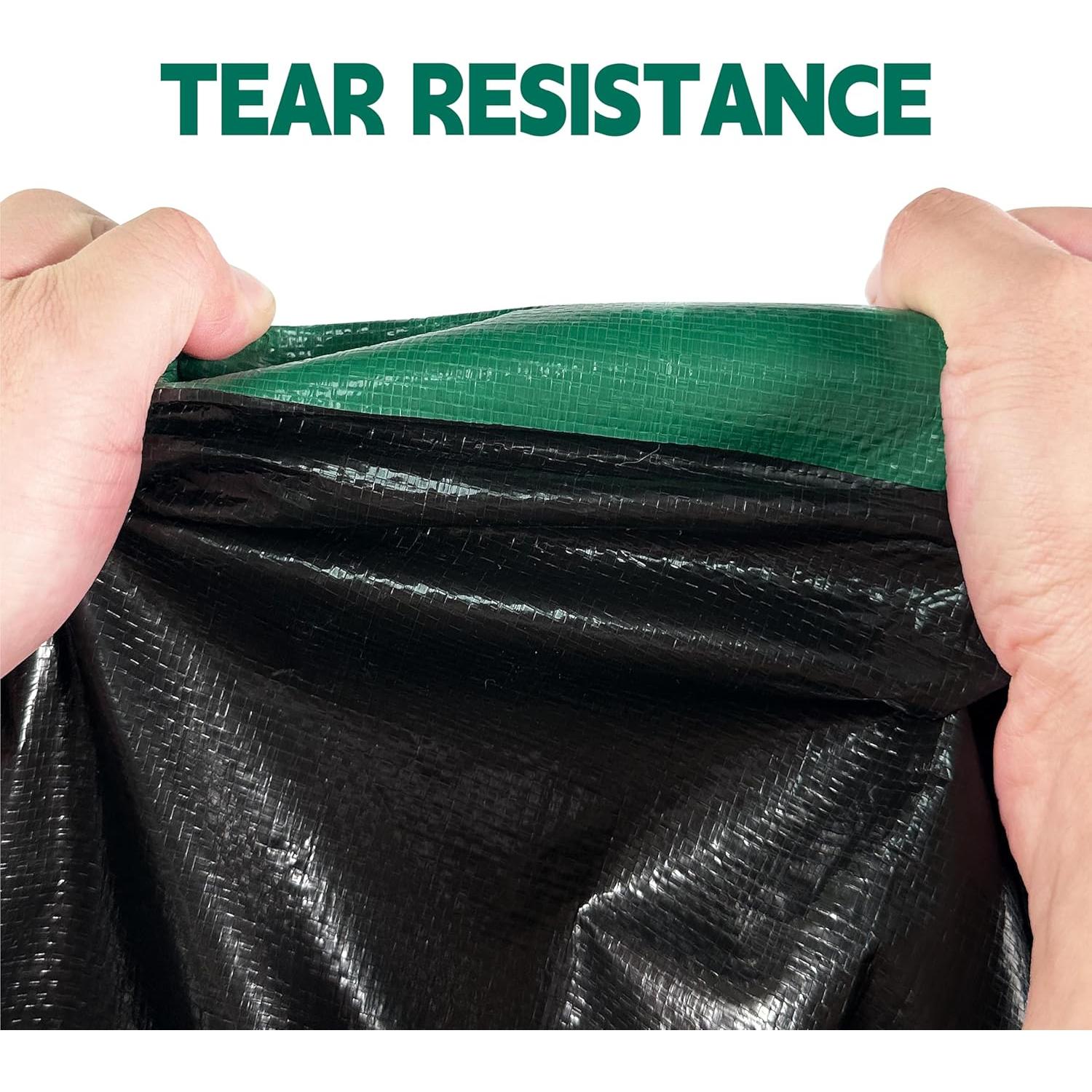 Lona Impermeable MVPNET 4.57x4.57m Verde/Negro 10mil