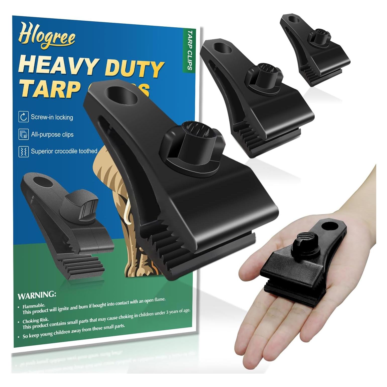 Clips Grandes para Lonas HLOGREE 40 Pcs Alta Resistencia