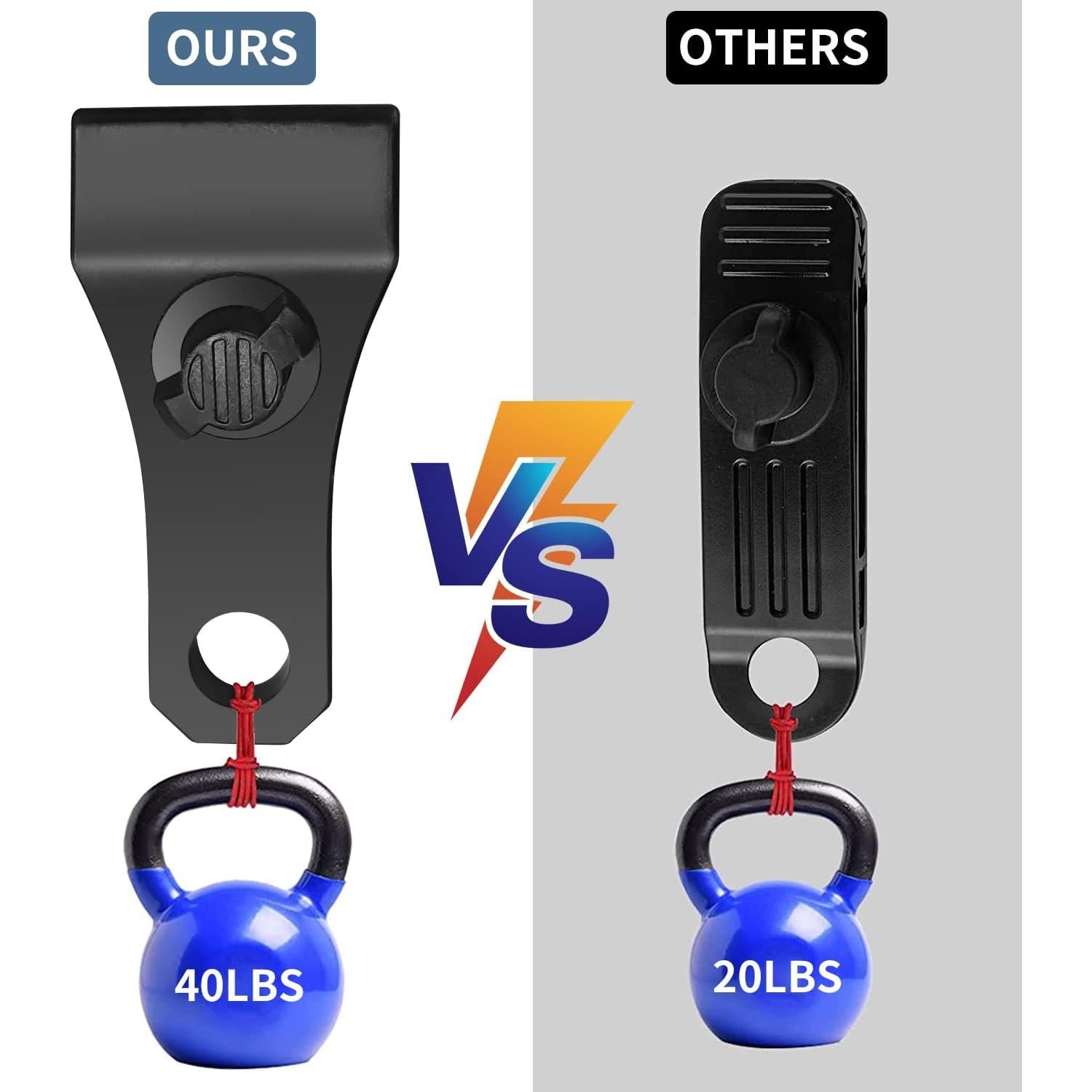 Clips Grandes para Lonas HLOGREE 40 Pcs Alta Resistencia