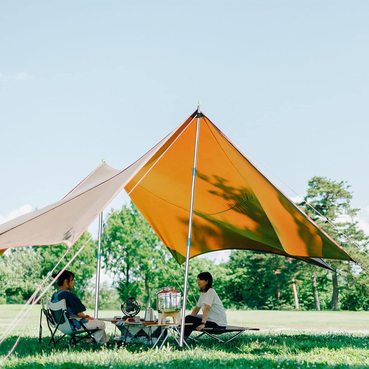 Poste Telescópico SANLIKE para Lona 84-220 cm Acero Inoxidable