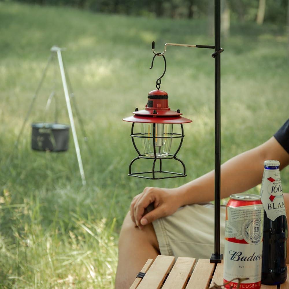 4 Ganchos Soporte de Lámpara Camping SquEqu Acero Inoxidable