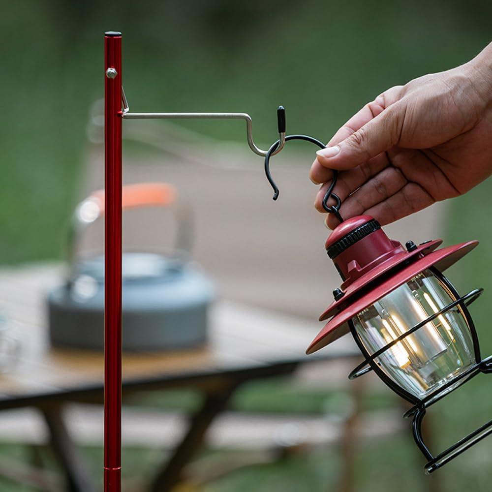 4 Ganchos Soporte de Lámpara Camping SquEqu Acero Inoxidable