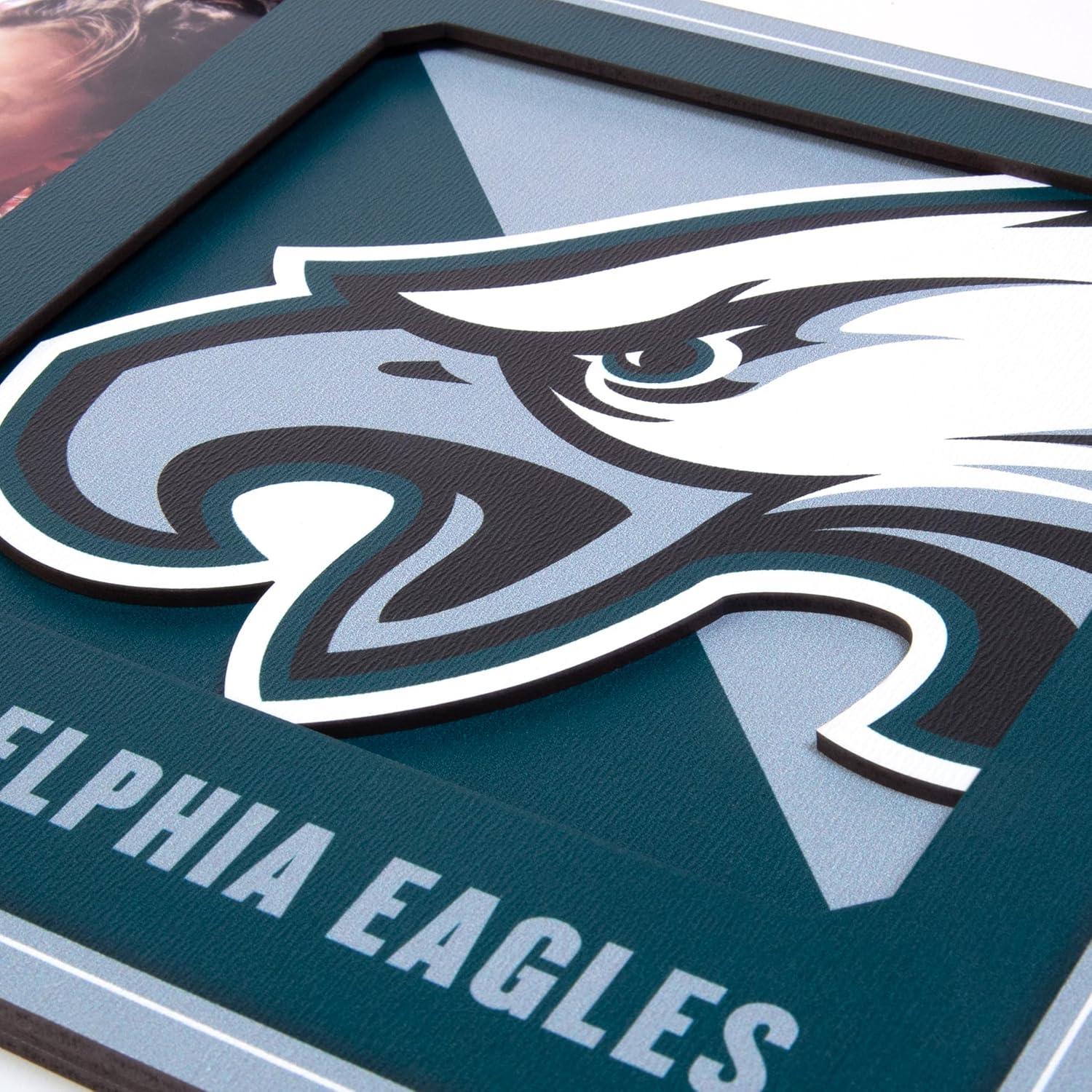 Marco de Foto 3D Philadelphia Eagles YouTheFan 30.48x20.32 cm