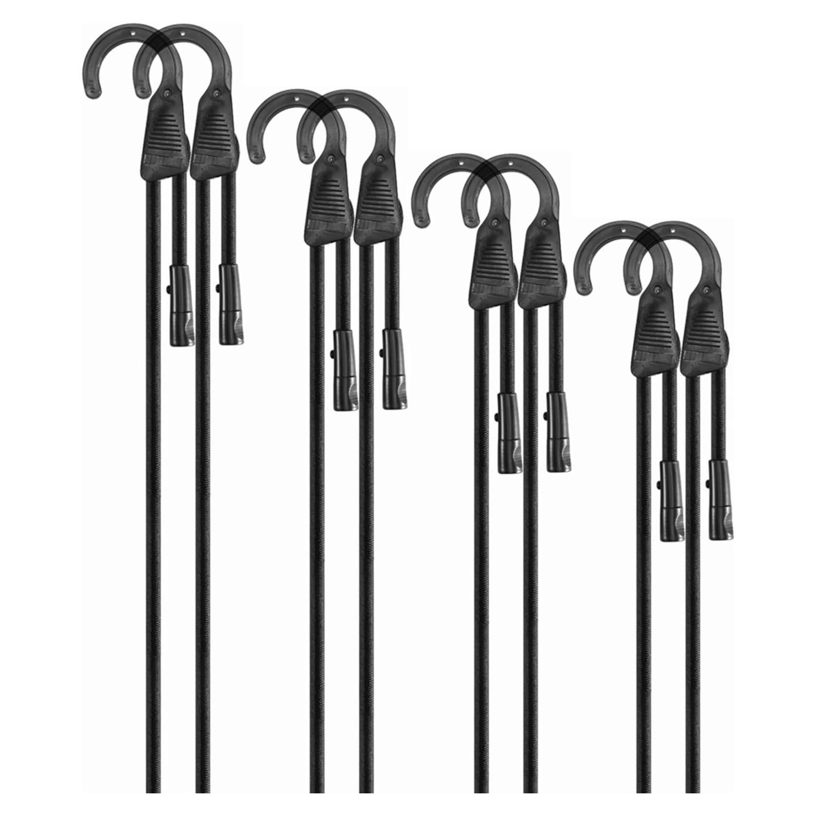 Cuerdas Bungee Ajustables LuckyStraps 8 Pcs 45.72-203.2 cm