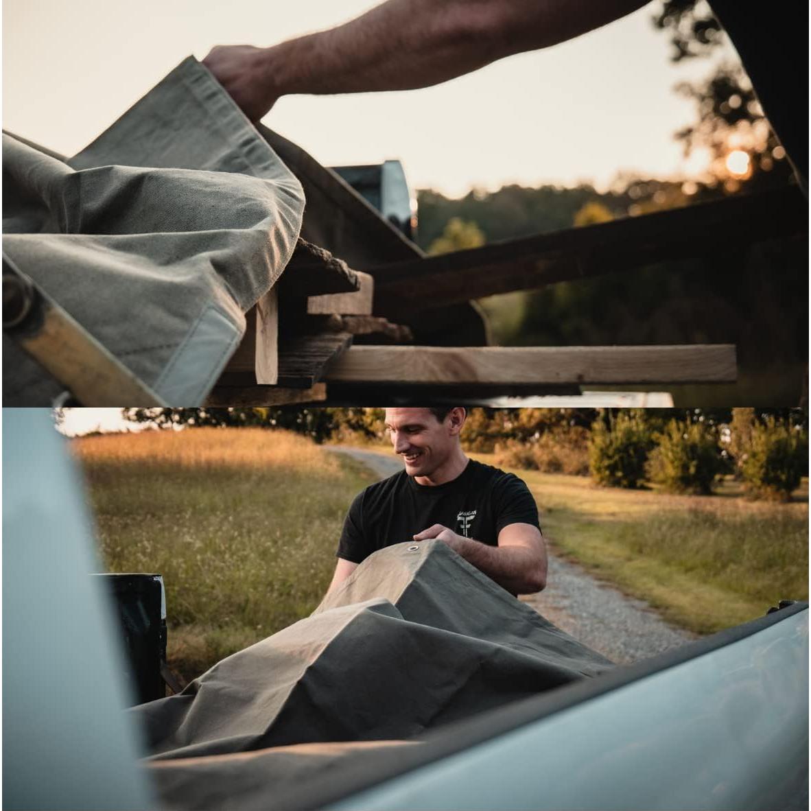 Lona de Tela Resistente al Agua WHITEDUCK 2.44m x 6.1m Oliva