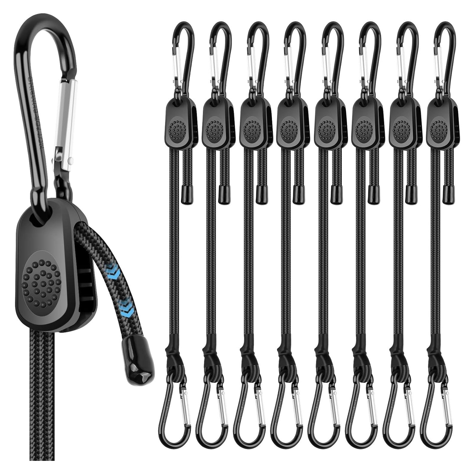 Cuerdas Bungee Ajustables Kinzomor 60 cm 8 Pcs Alta Resistencia