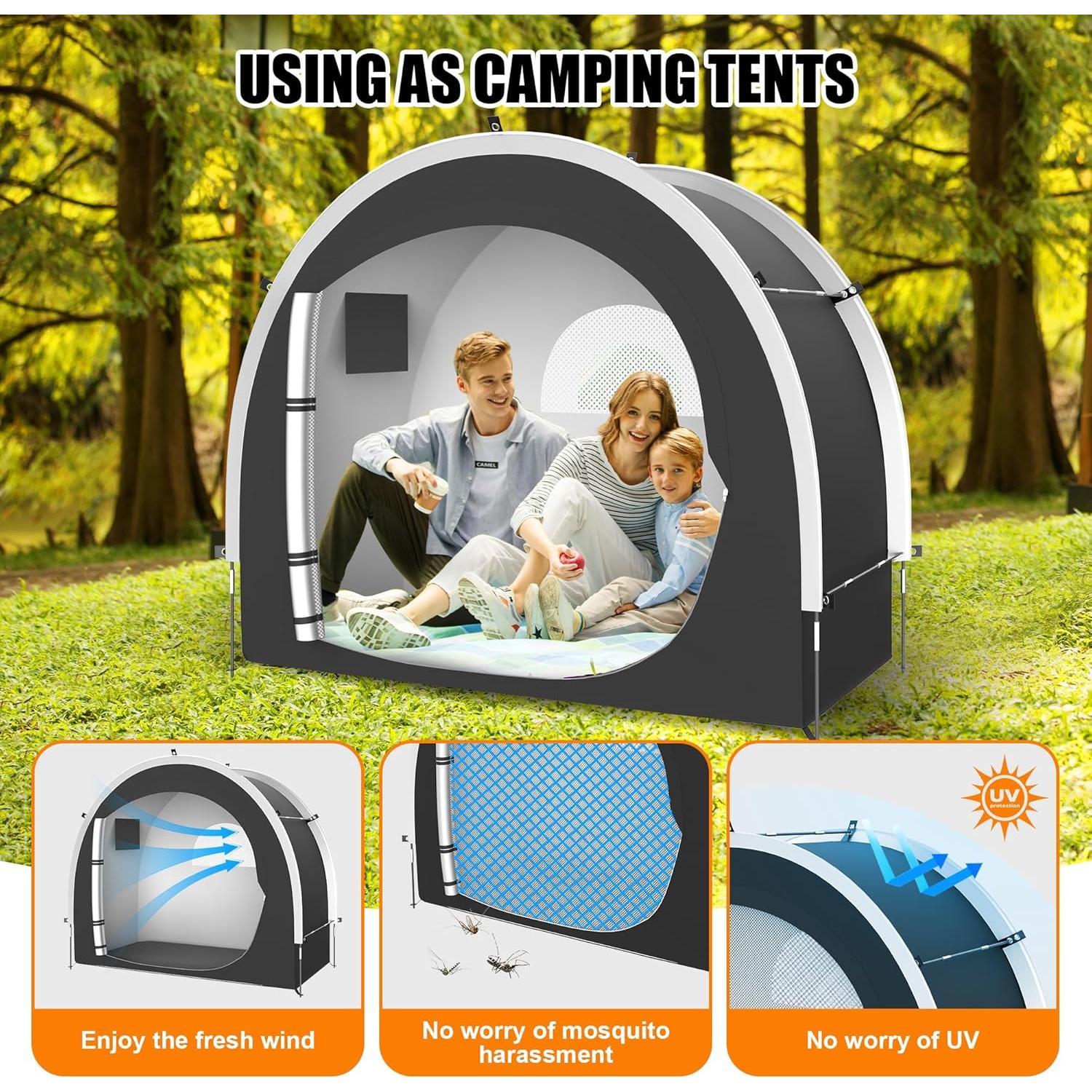 Cobertizo de Almacenamiento para Bicicletas Cepkquis 3 Bicicletas 210D