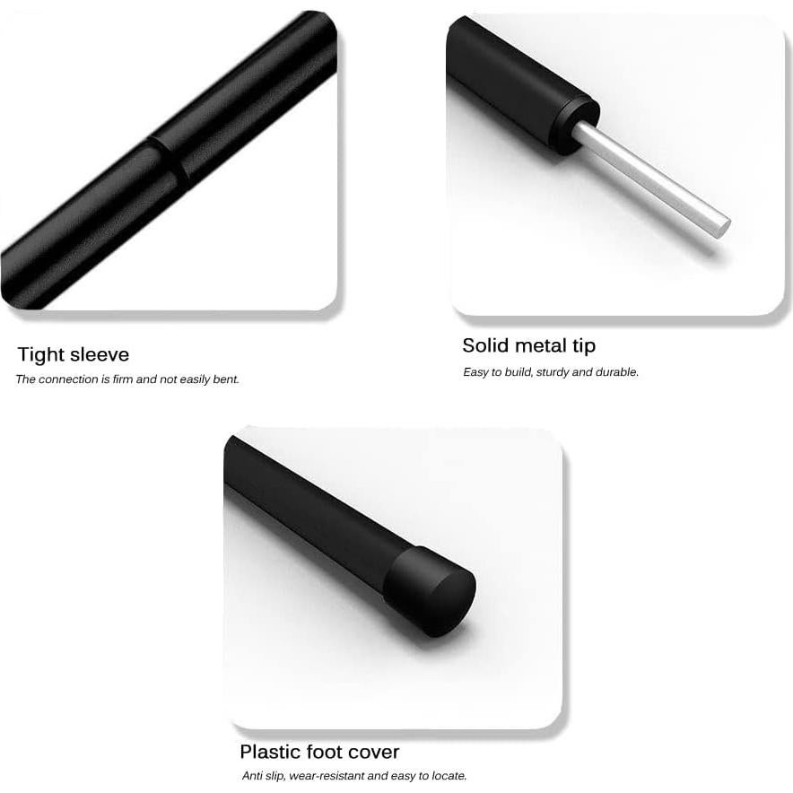 Postes de Carpa Ajustables Willhom - 2 Juegos de 190.5 cm