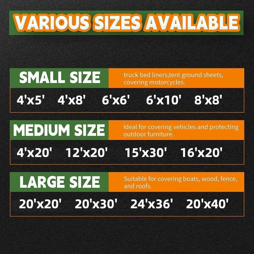 Tarp Impermeable RAINDEWAY 7x9 m, Resistente a UV, Color Marrón