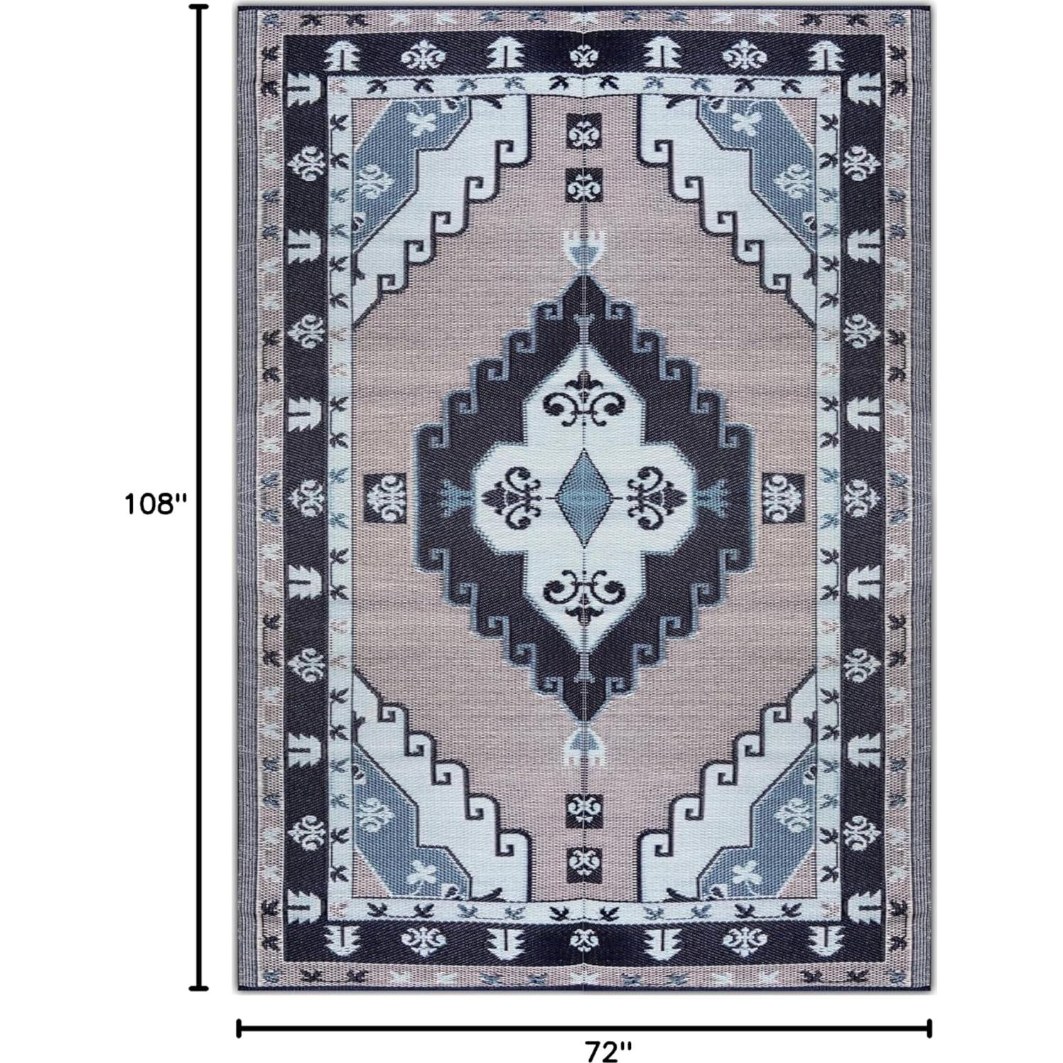 Alfombra Exterior BalajeesUSA 1.83x2.74m Reversible Impermeable