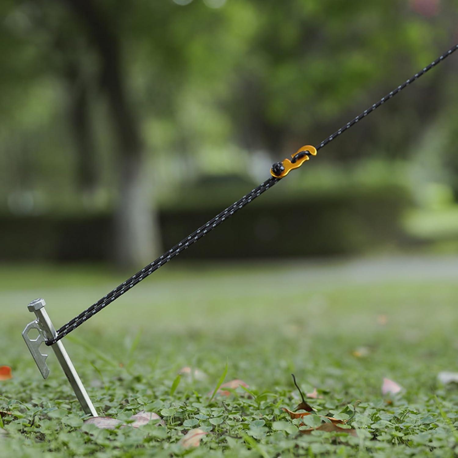 Cuerda Reflectante TRIWONDER Nylon 3mm 32m 8 Paquete Camping