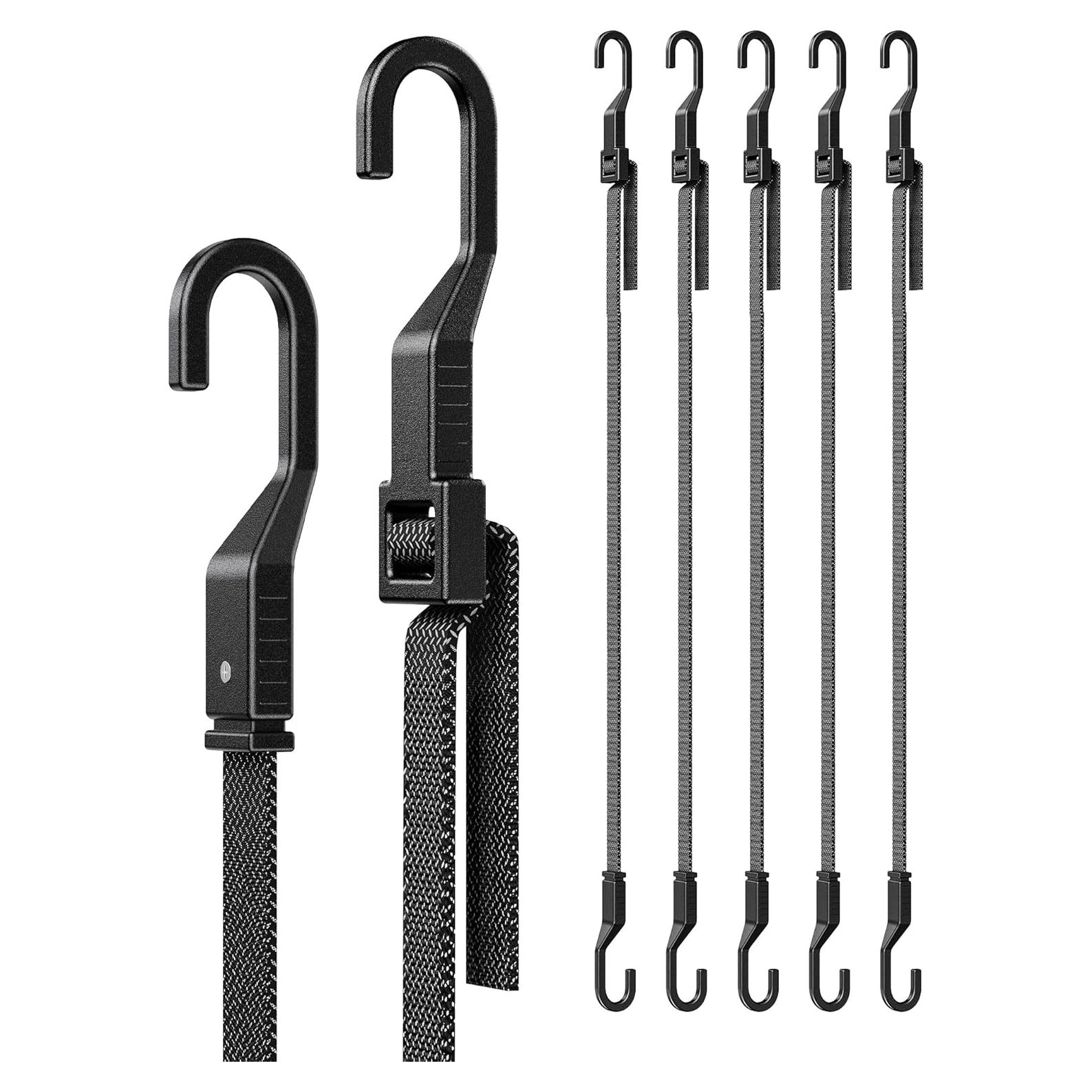 Paquete de 6 correas elásticas ajustables LuckyStraps 121.92 cm