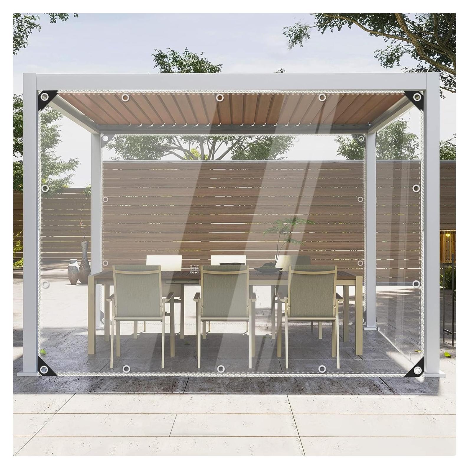 Lona Transparente Resistente al Agua JIAN YA NA 1x5m PVC