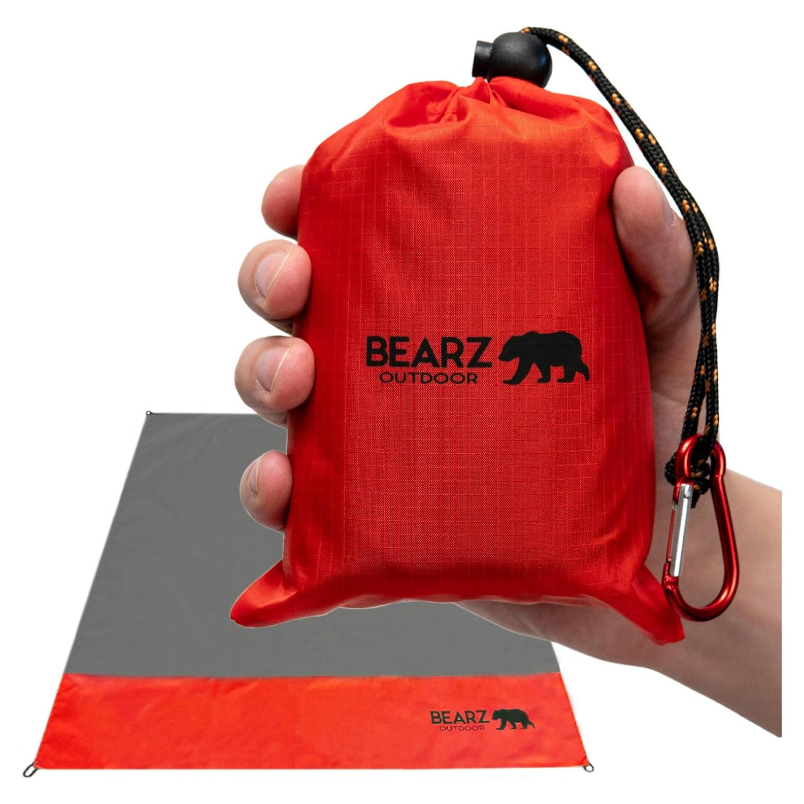 Manta Plegable BEARZ Outdoor Impermeable 152x140 cm Rojo