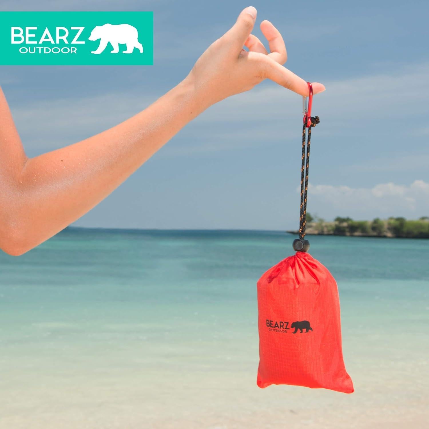 Manta Plegable BEARZ Outdoor Impermeable 152x140 cm Rojo