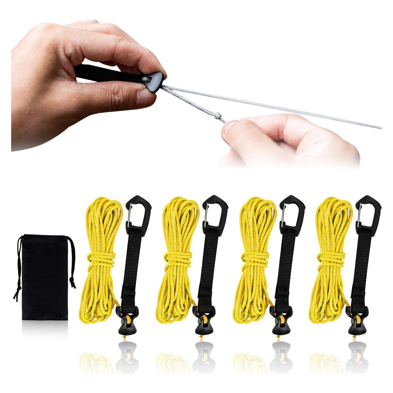 Cuerdas de Tensión Ultraligeras HIKEMAN 4M Nylon Amarillo