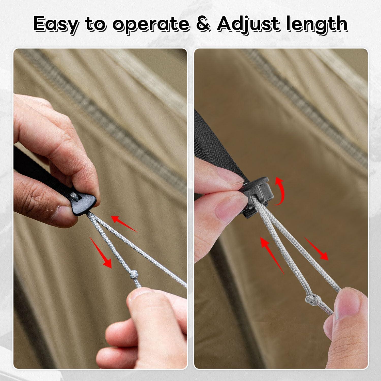 Cuerdas de Tensión Ultraligeras HIKEMAN 4M Nylon Amarillo