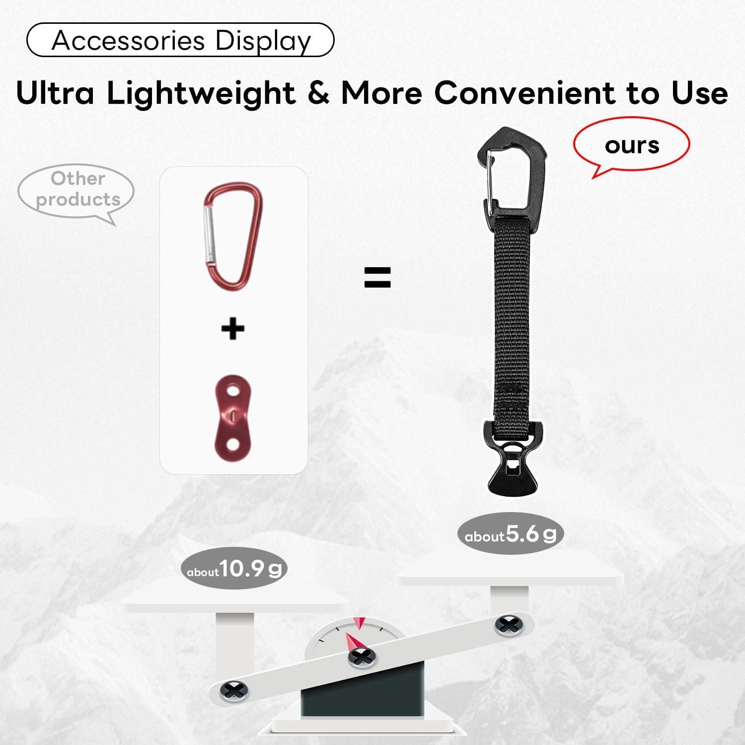 Cuerdas de Tensión Ultraligeras HIKEMAN 4M Nylon Amarillo