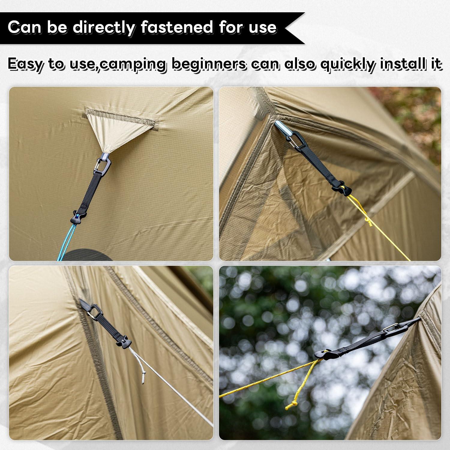 Cuerdas de Tensión Ultraligeras HIKEMAN 4M Nylon Amarillo