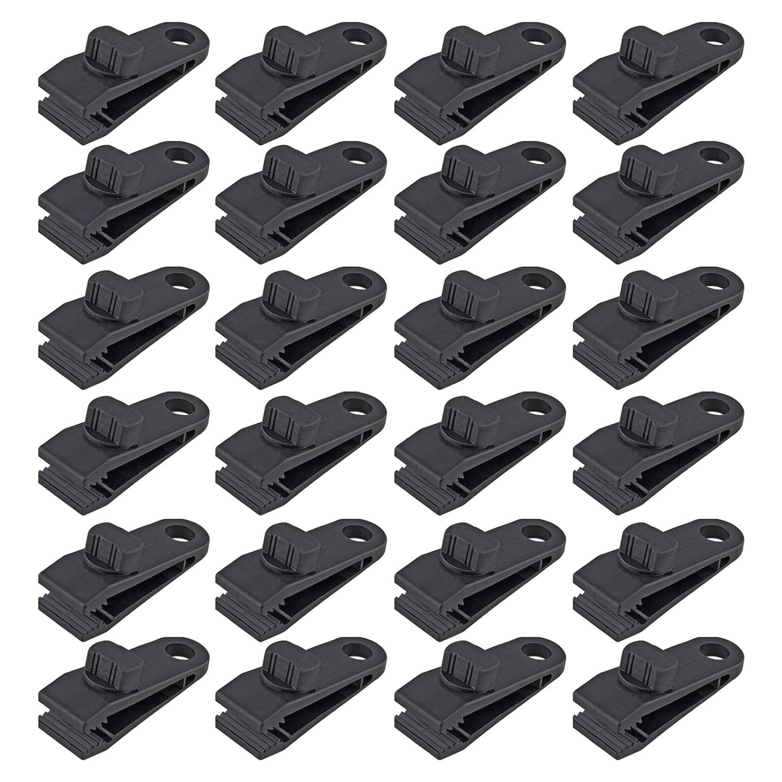 24 Clips de Lona Reutilizables Jiozermi 8.13 cm Alta Resistencia