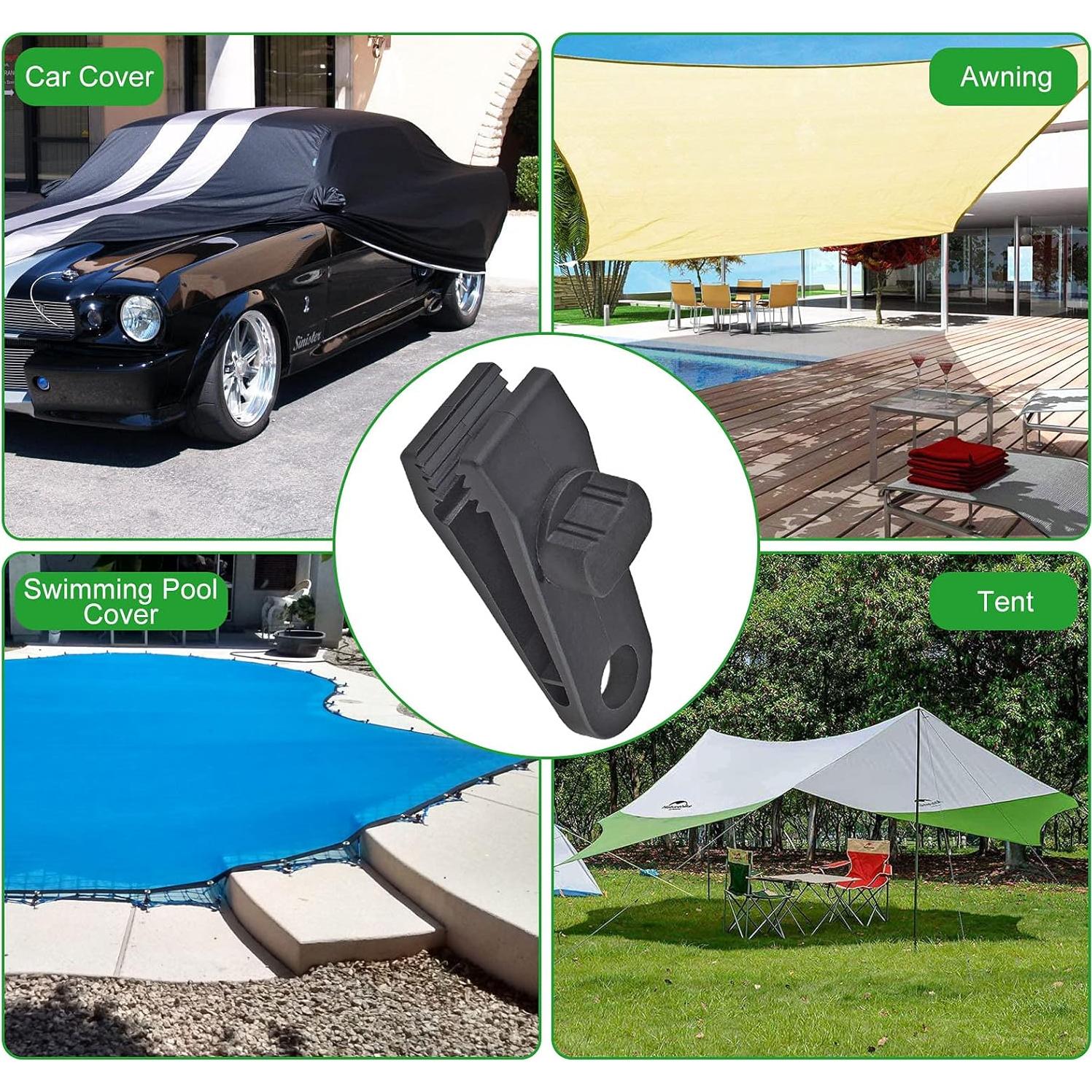 24 Clips de Lona Reutilizables Jiozermi 8.13 cm Alta Resistencia