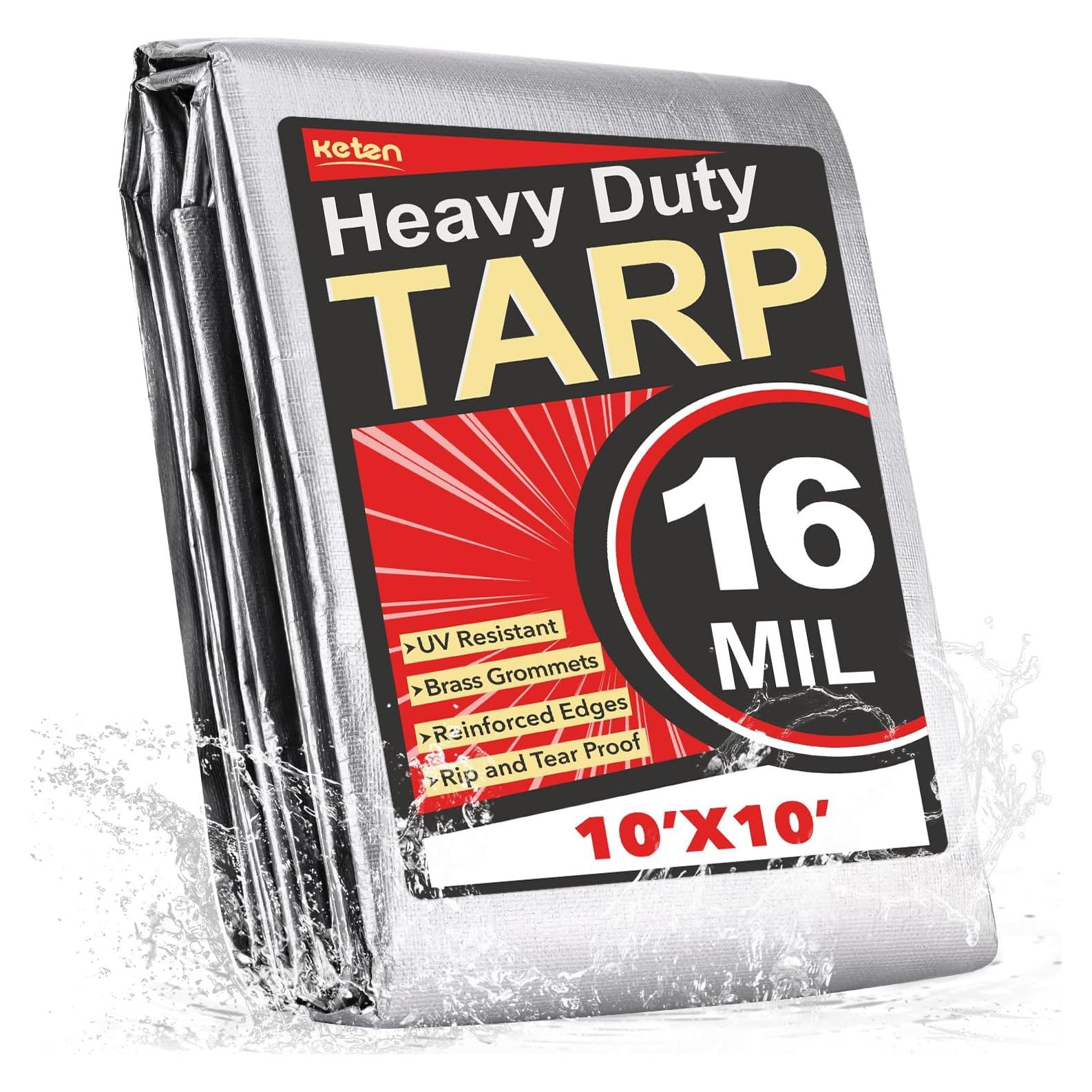 Lona Impermeable Keten 3.05x3.05m 16 Mil Resistente UV