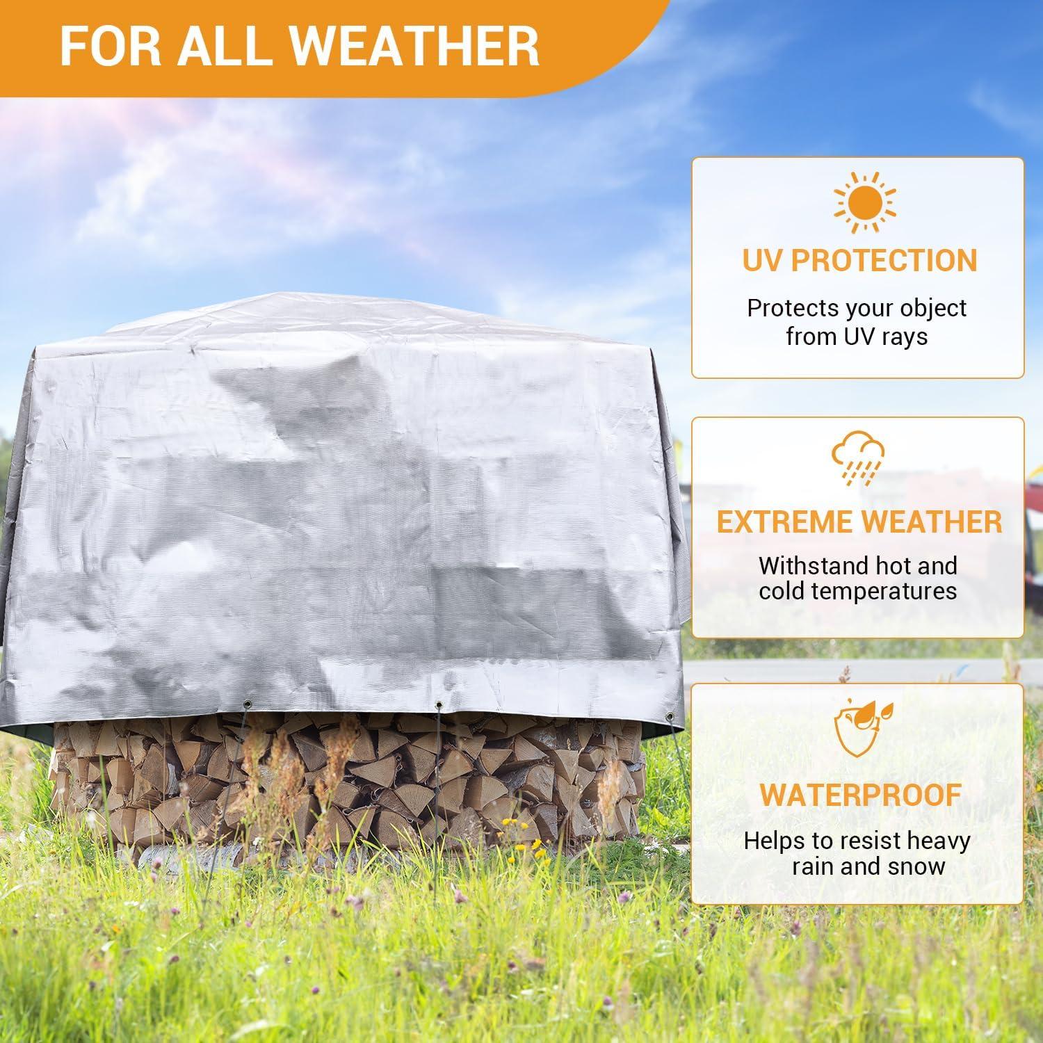 Lona Impermeable Keten 3.05x3.05m 16 Mil Resistente UV