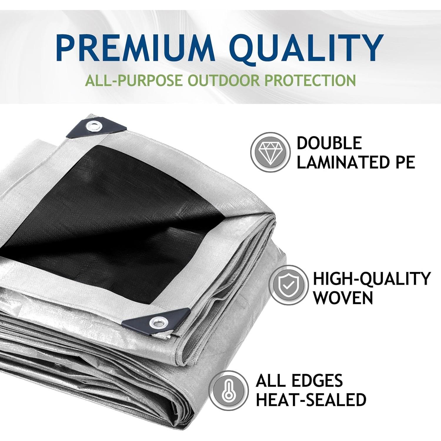 Lona Impermeable SUNLITAP 16 Mil 3.05x3.66 Metros Reforzada