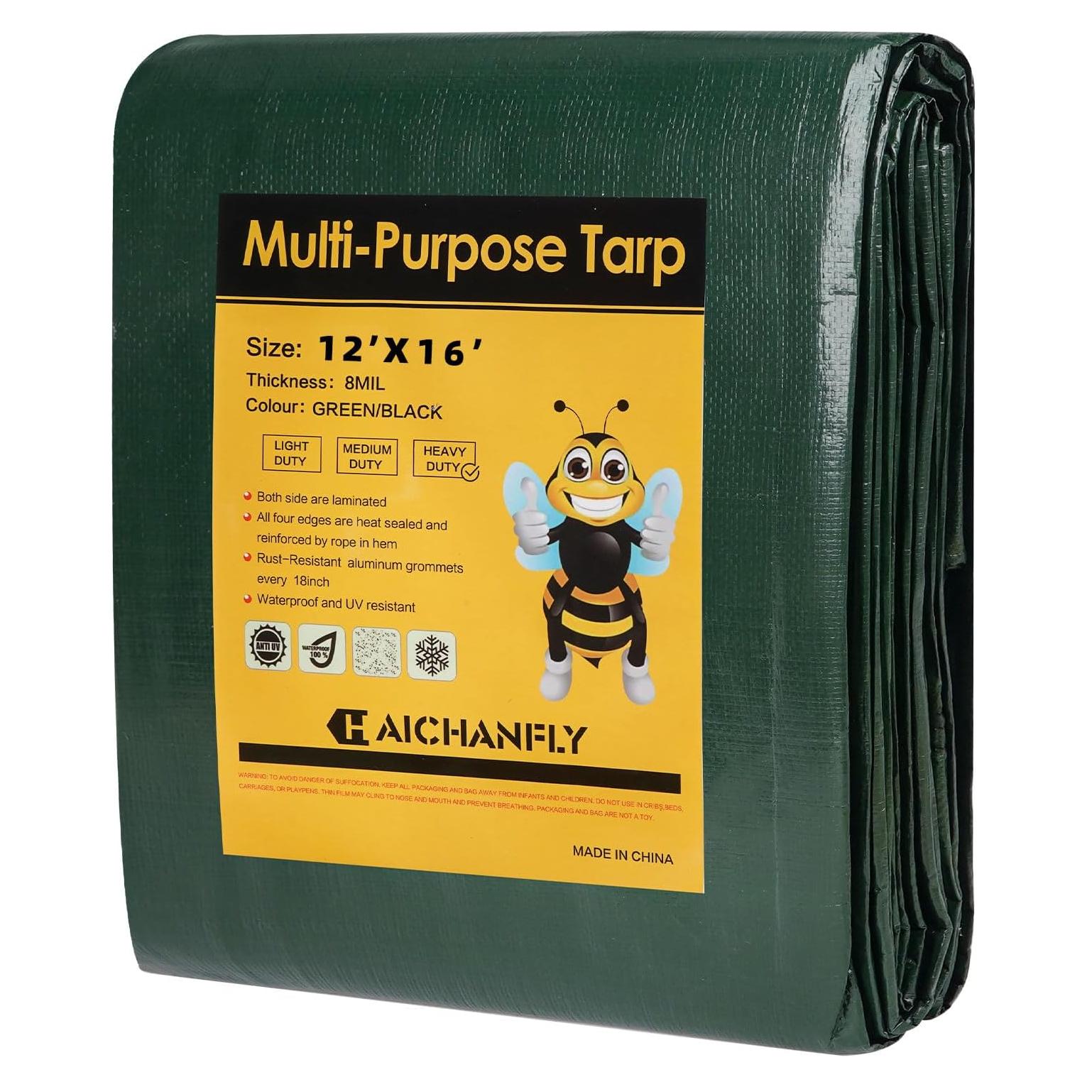 Lona Impermeable Doble Cara HAICHANFLY 3.66x4.88m 8mil