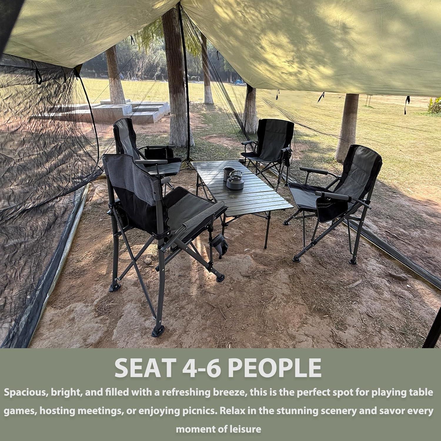 Toldo Impermeable GEERTOP con Red Antimosquitos 335x249cm