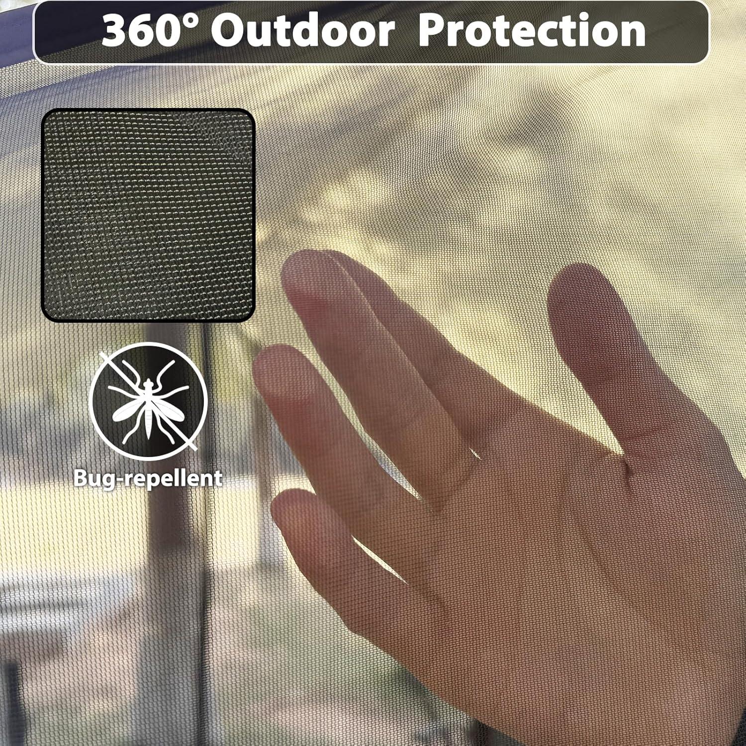 Toldo Impermeable GEERTOP con Red Antimosquitos 335x249cm