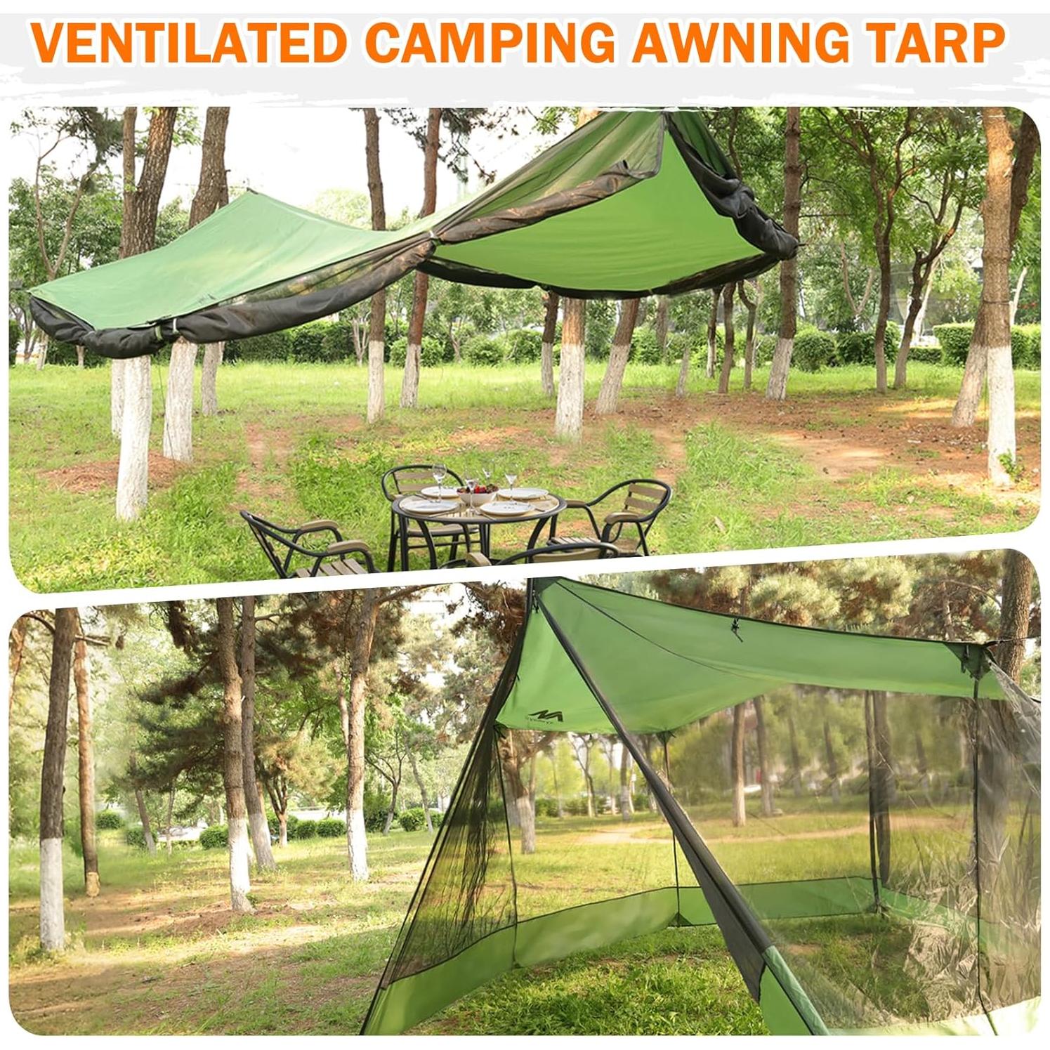Lona de Camping Ayamaya 5.49x3.35m con Red Antimosquitos
