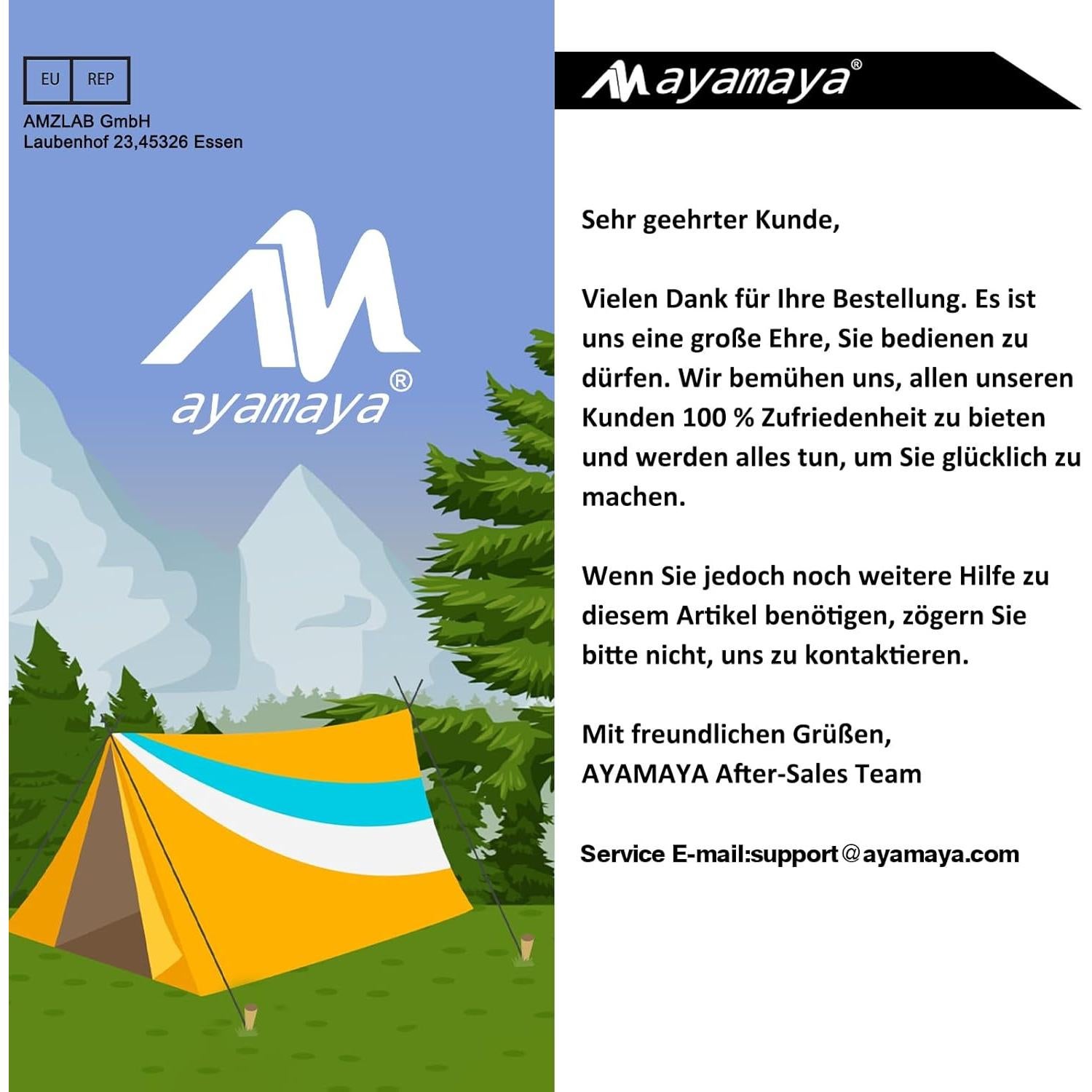 Lona de Camping Ayamaya 5.49x3.35m con Red Antimosquitos